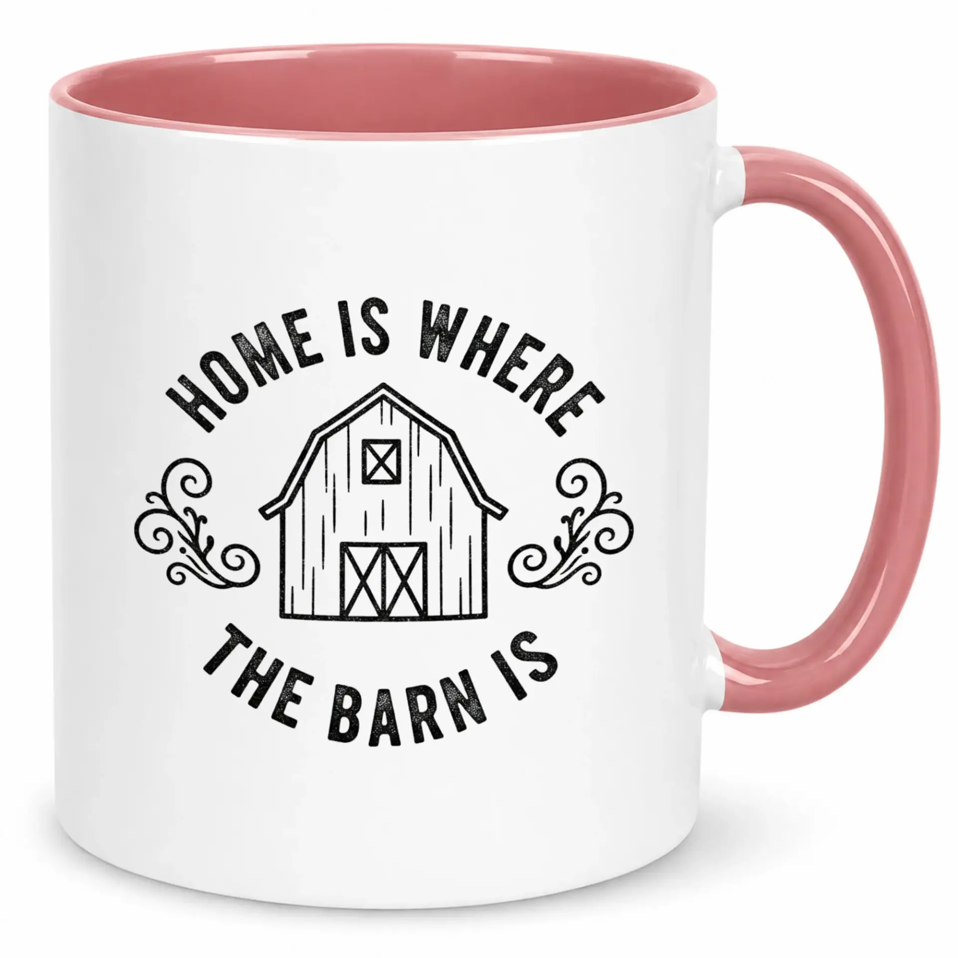 Funny Coffee Mug with Barn Design Home Decor Ceramic Cup for Enthusiasts 11oz or 15oz Beverage Drinkware
