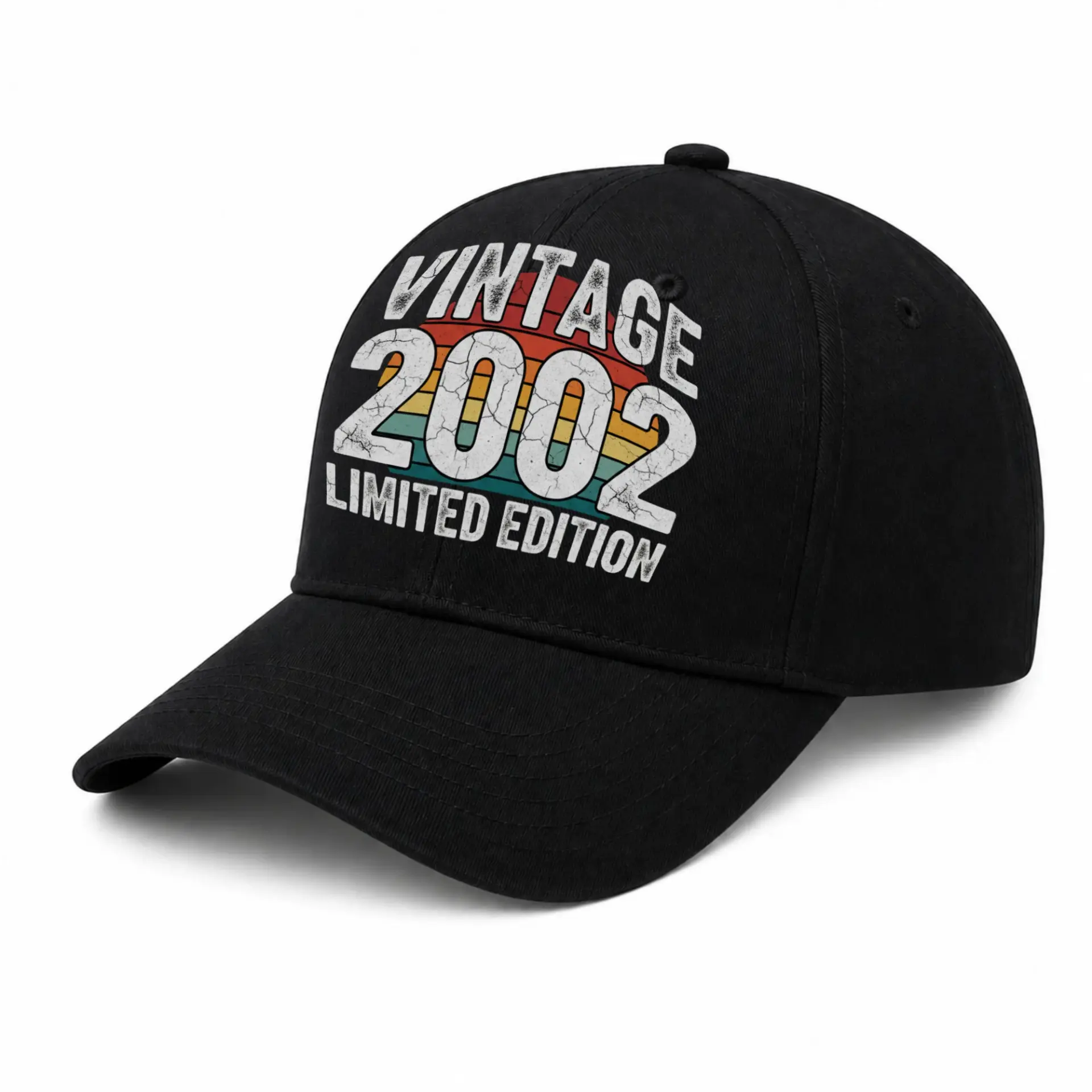 Baseball Cap Vintage 2002 Limited Edition Retro Style Embroidered Hat
