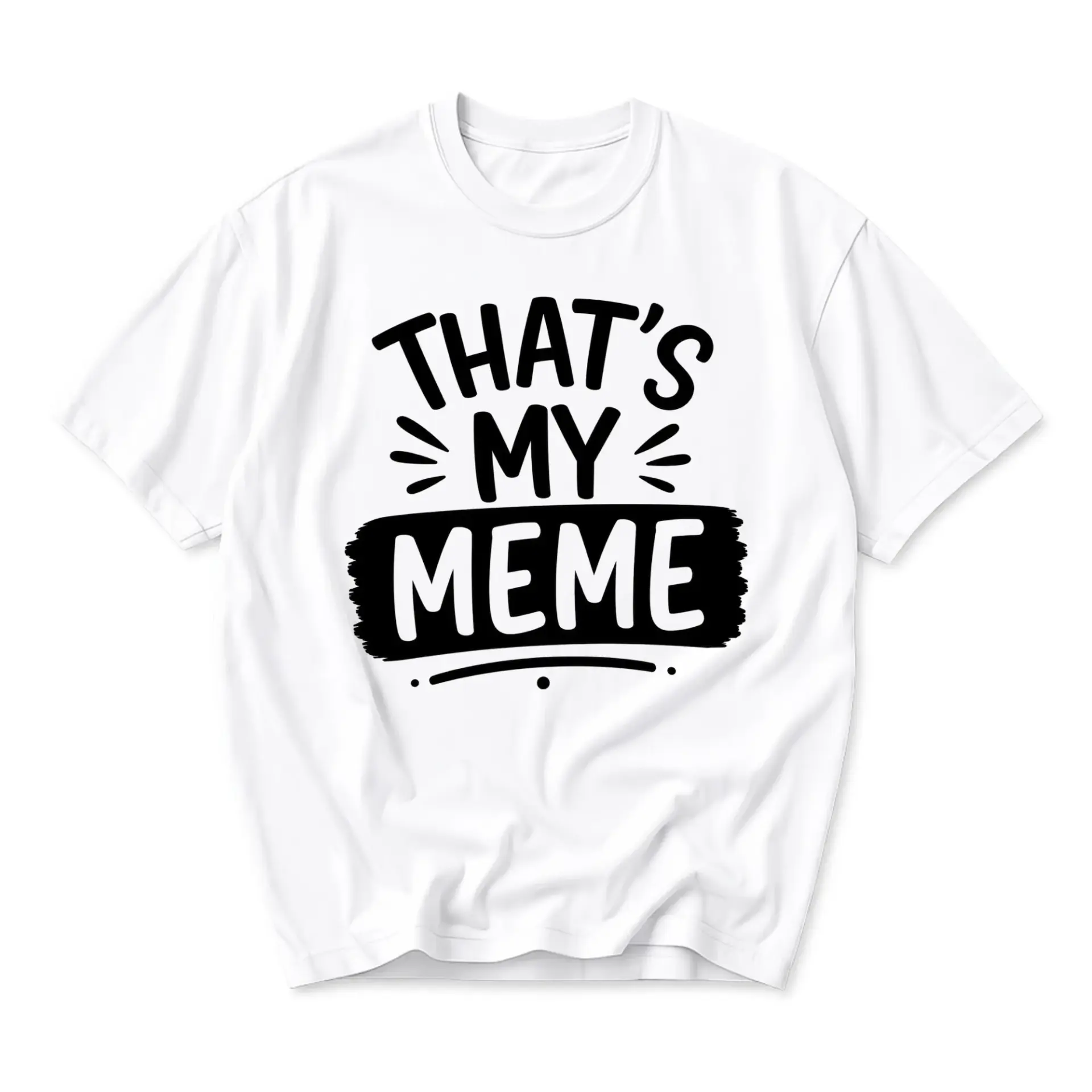 Funny Shirt That Is My Meme Graphic Tee Unisex Casual Apparel for Men and Women Comfortable Cotton Blend Crew Neck