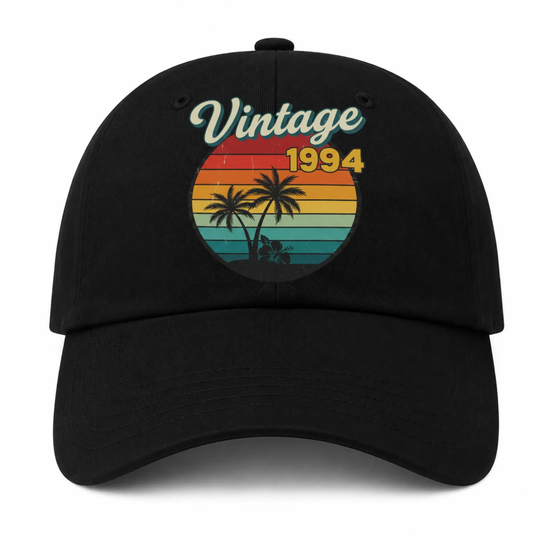 Vinyl Sticker Pack Vintage 1994 Retro Sunset Tropical Palm Tree Decals for Laptops Water Bottles and Personal Gear