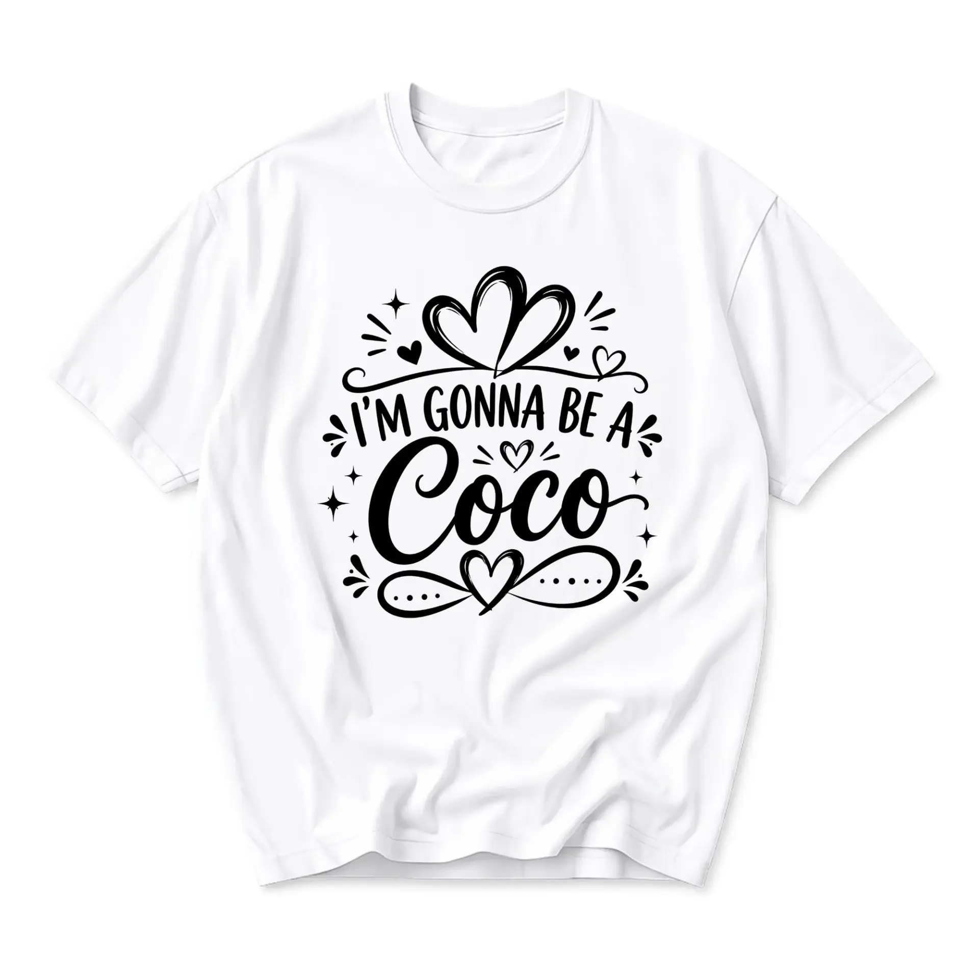 Graphic Tee I Am Gonna Be a Coco Unisex Crew Neck Casual Shirt Soft Cotton