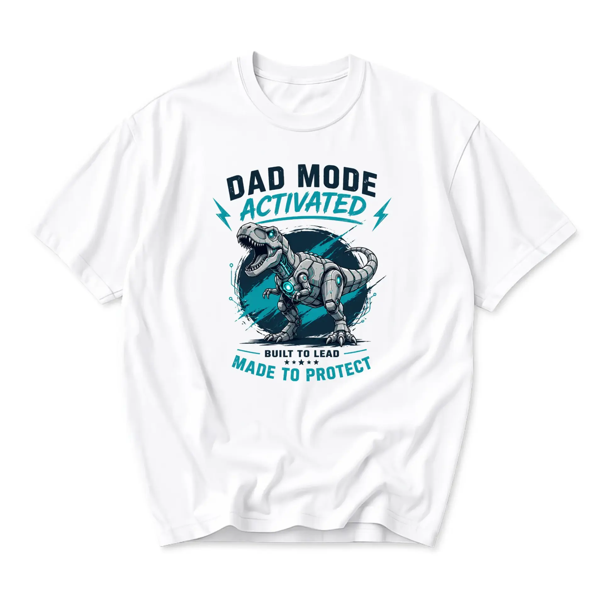 Funny Shirt Dad Mode Activated Graphic Tee Unisex Crew Neck Casual Cotton Blend T-Shirt for Everyday Wear Comfortable