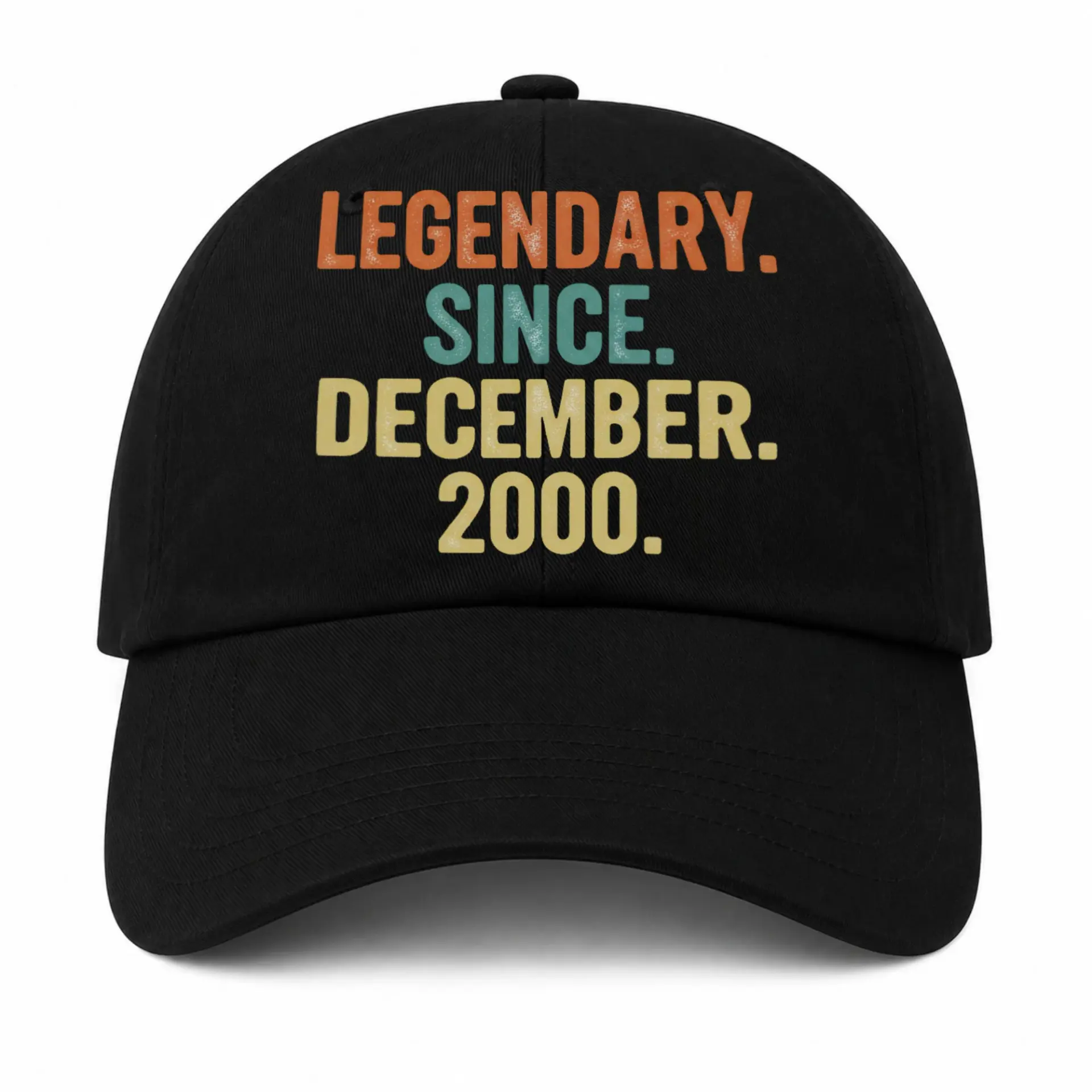 Vinyl Sticker Pack Legendary Since December 2000 Retro Typography Decals for Personalizing Laptops and Water Bottles