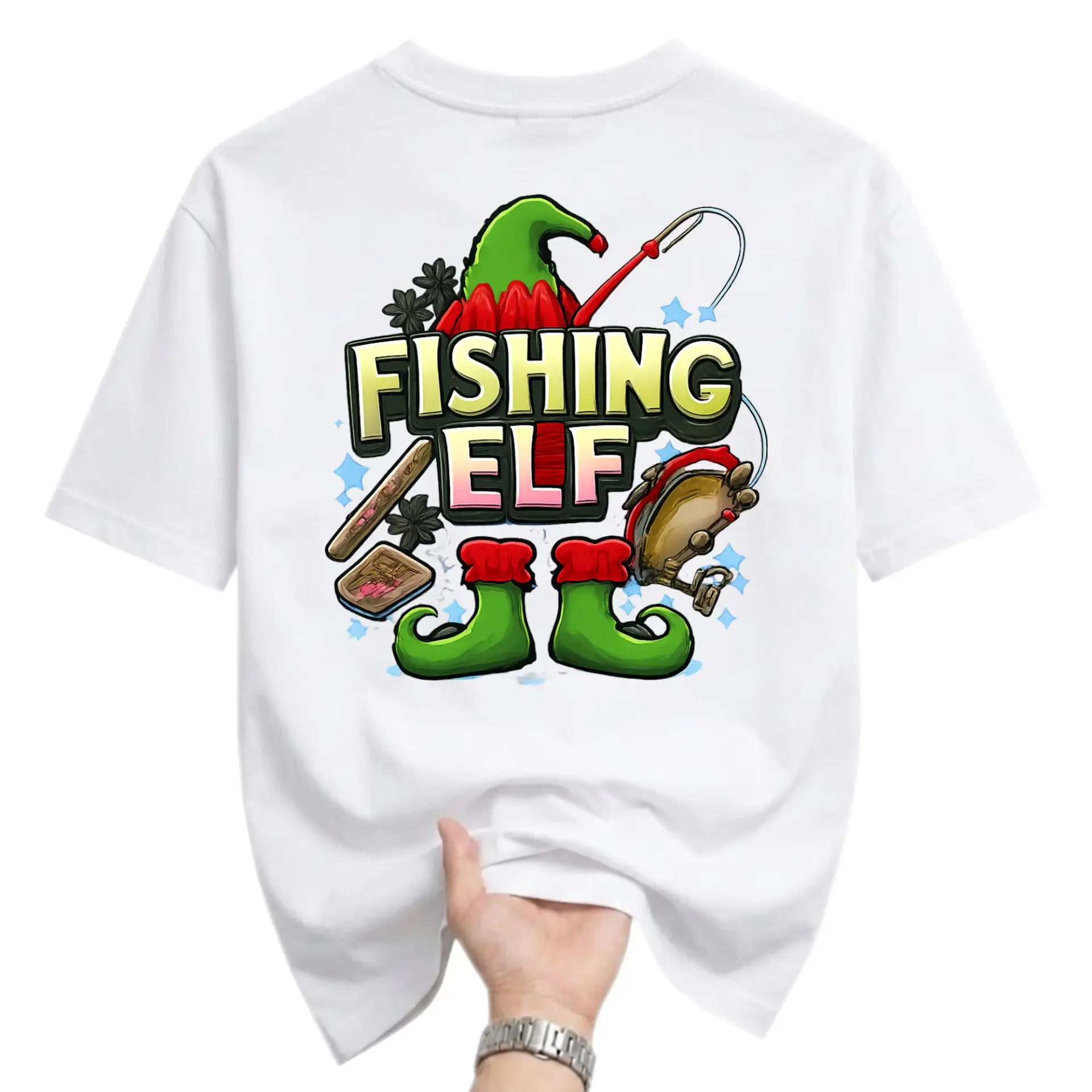 Funny Shirt Fishing Graphic Tee Unisex Casual Crew Neck Apparel for Outdoor Enthusiasts and Holiday Wear