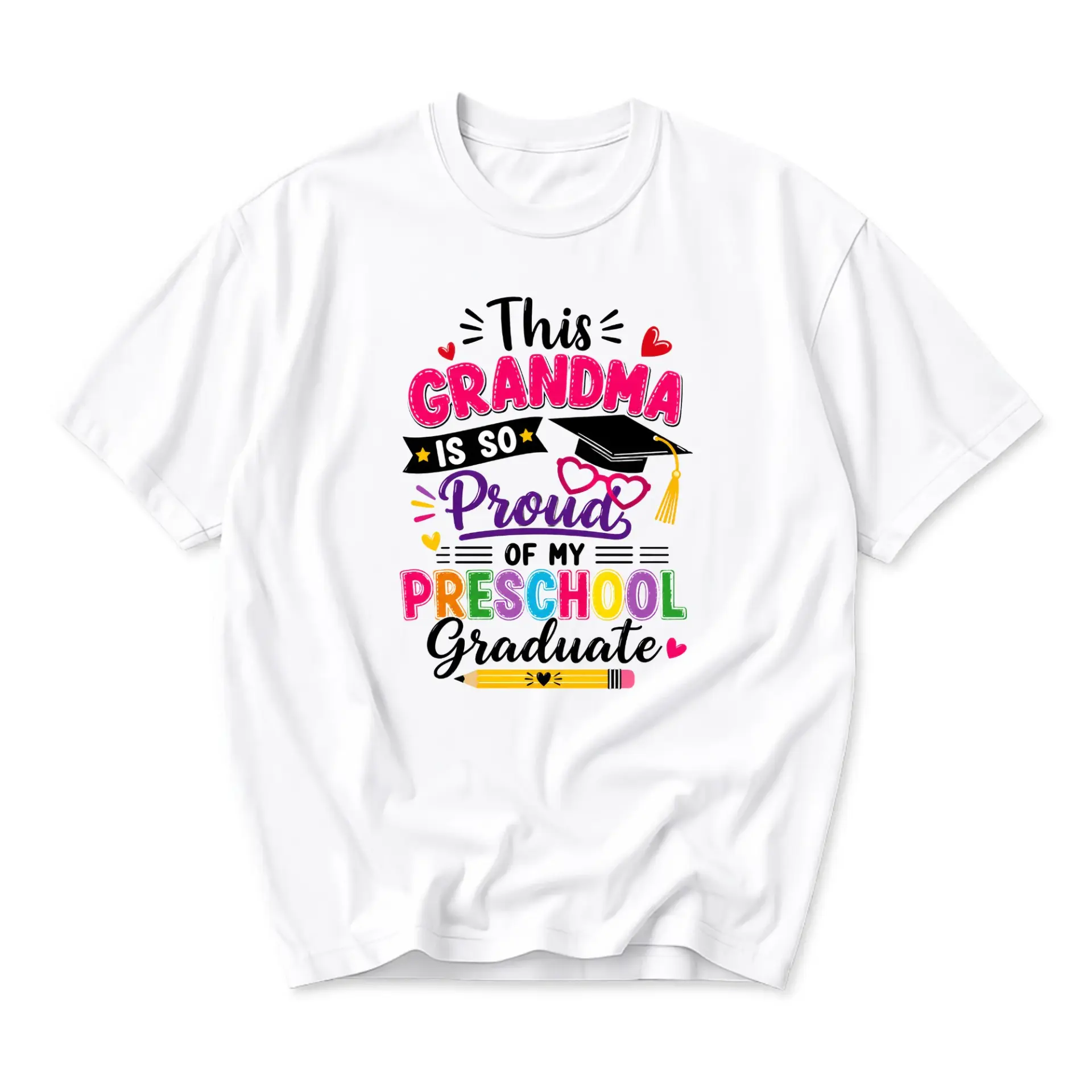 Graphic Tee This Grandma Is so Proud of My Preschool Graduate Funny Unisex