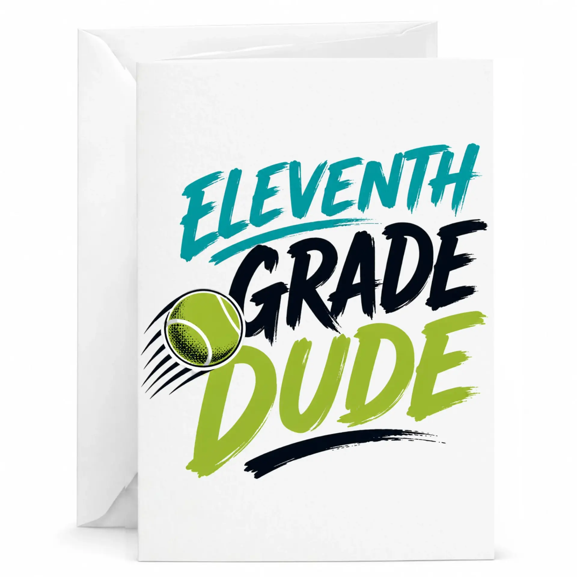 Greeting Card Eleventh Theme Sport Fan Design for Personalized Messages and Celebrations