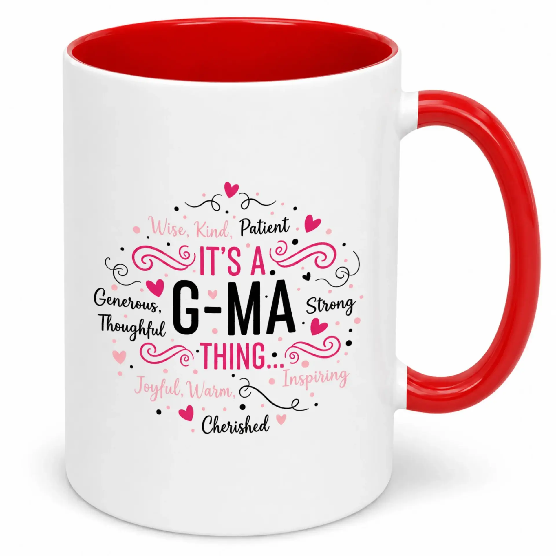 G-ma Appreciation Ceramic Coffee Mug Thoughtful Patient Design Daily Beverage Cup for Grandmothers Special Gift Idea