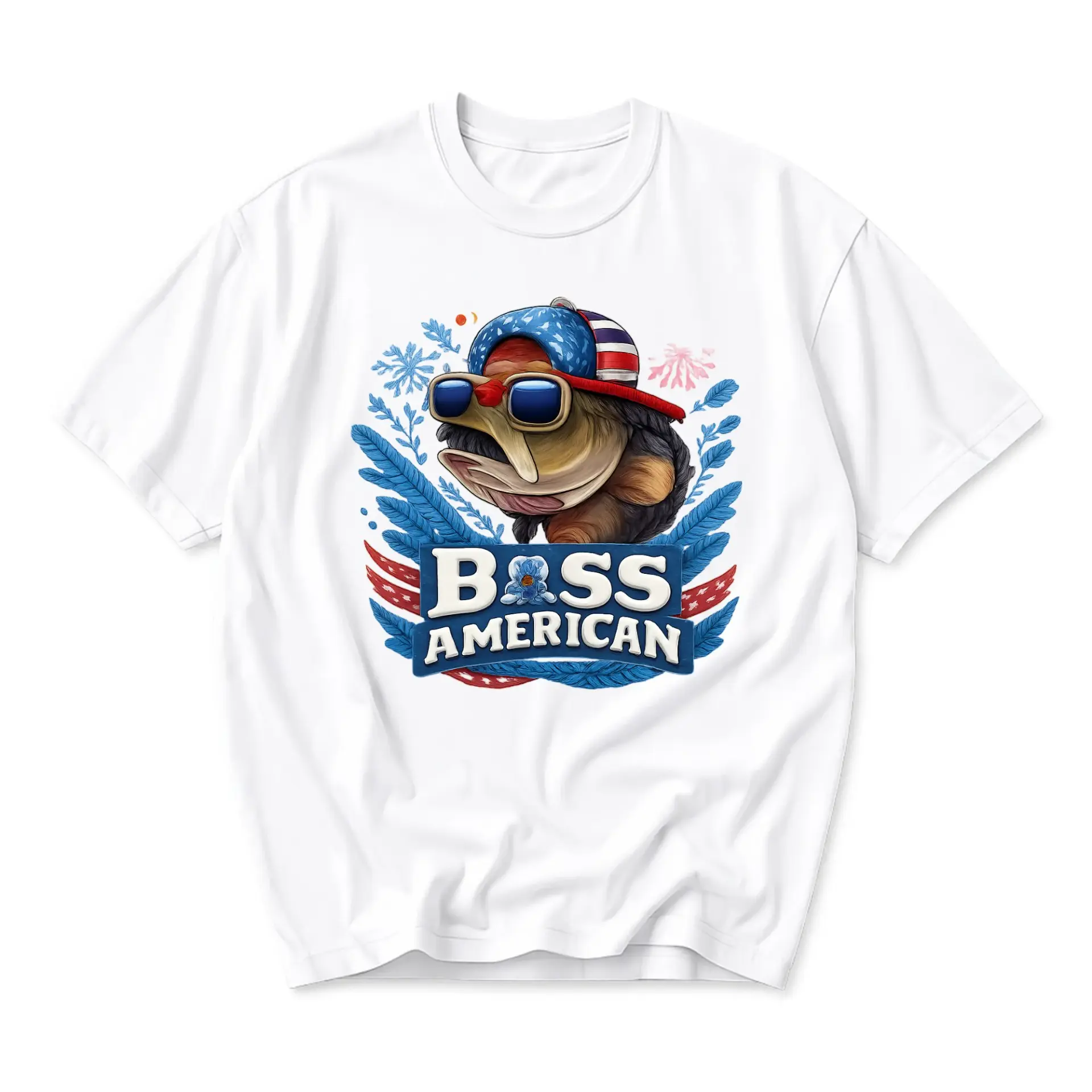 Funny Shirt American Graphic Tee Unisex Casual Crew Neck Top Patriotic