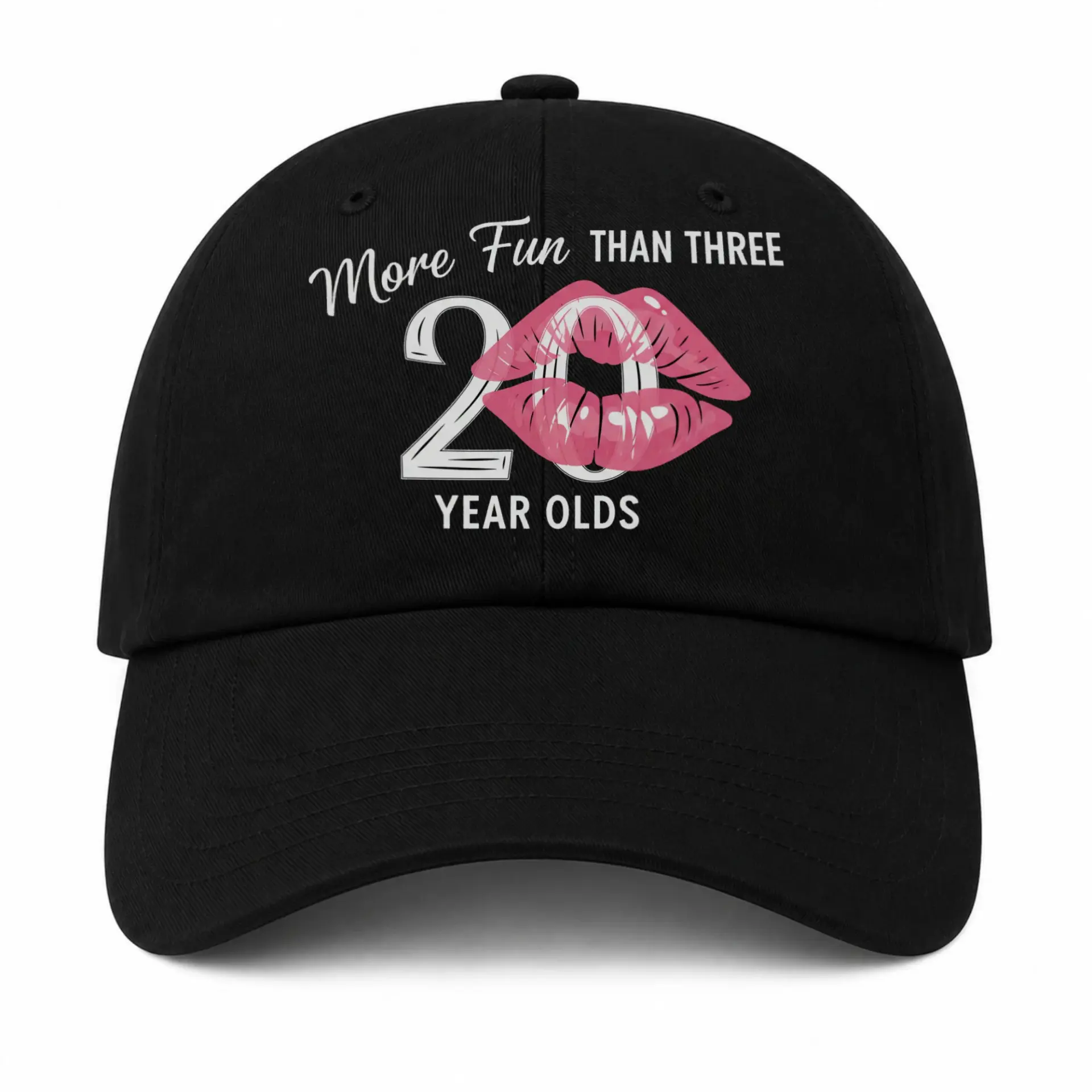 Baseball Cap More Fun Than Three Twenty Year Olds Funny Graphic Hat