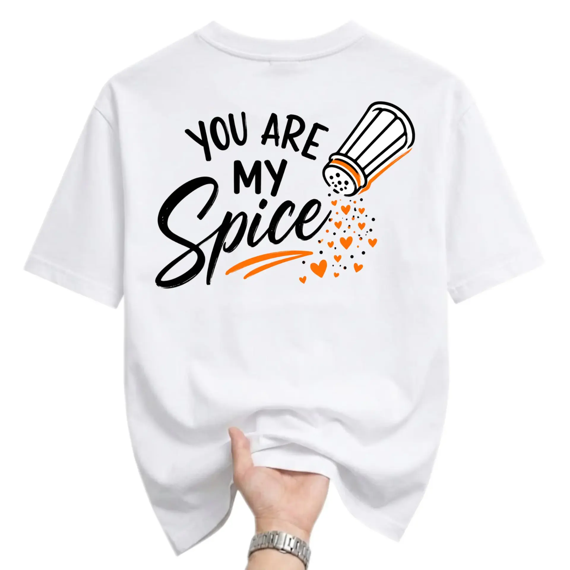 Funny Shirt You Are My Spice Graphic Tee Unisex Cotton Crew Neck Casual Top Romantic Food Themed Statement Apparel