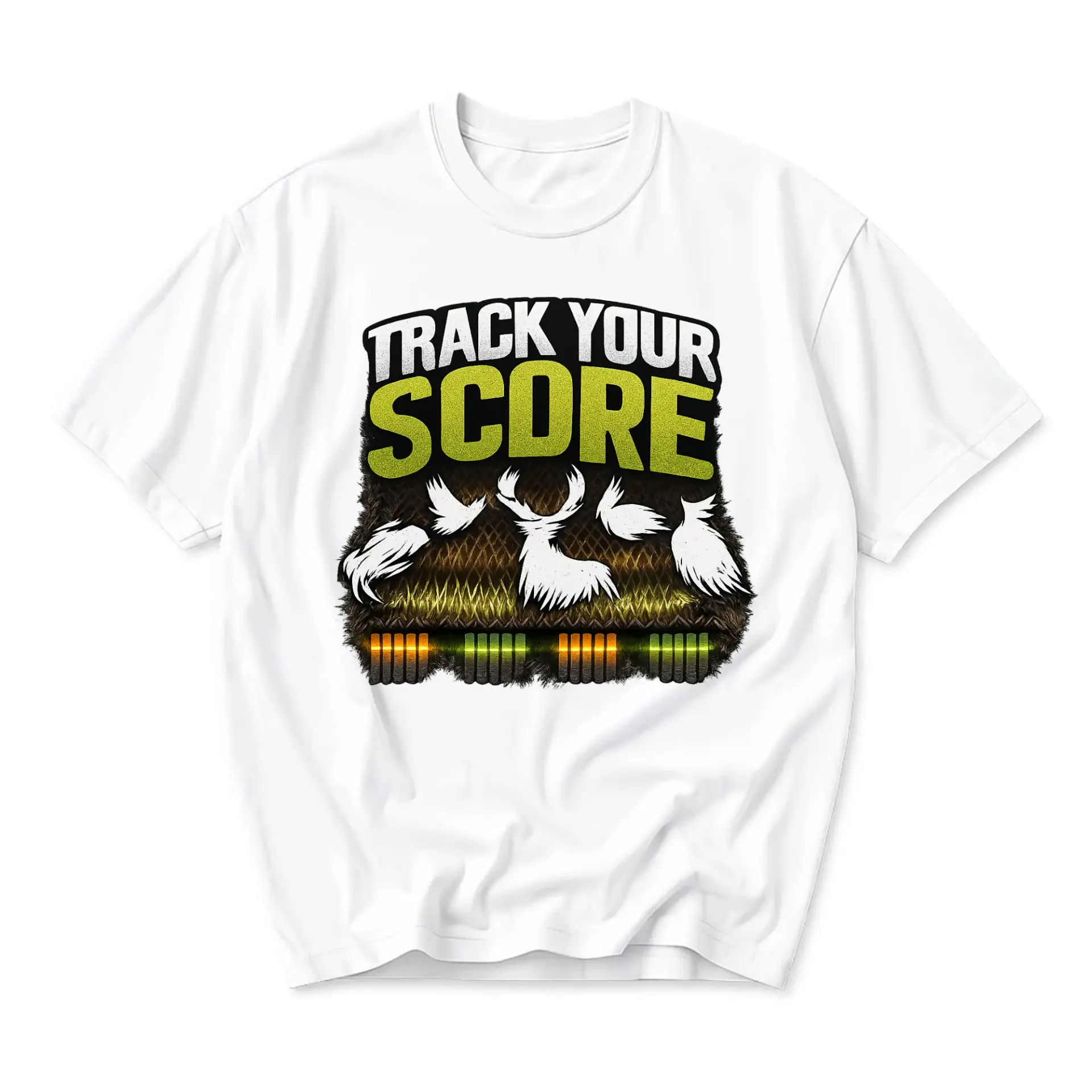Graphic Tee Track Your Hunting Theme Unisex Crew Neck Casual Cotton Blend