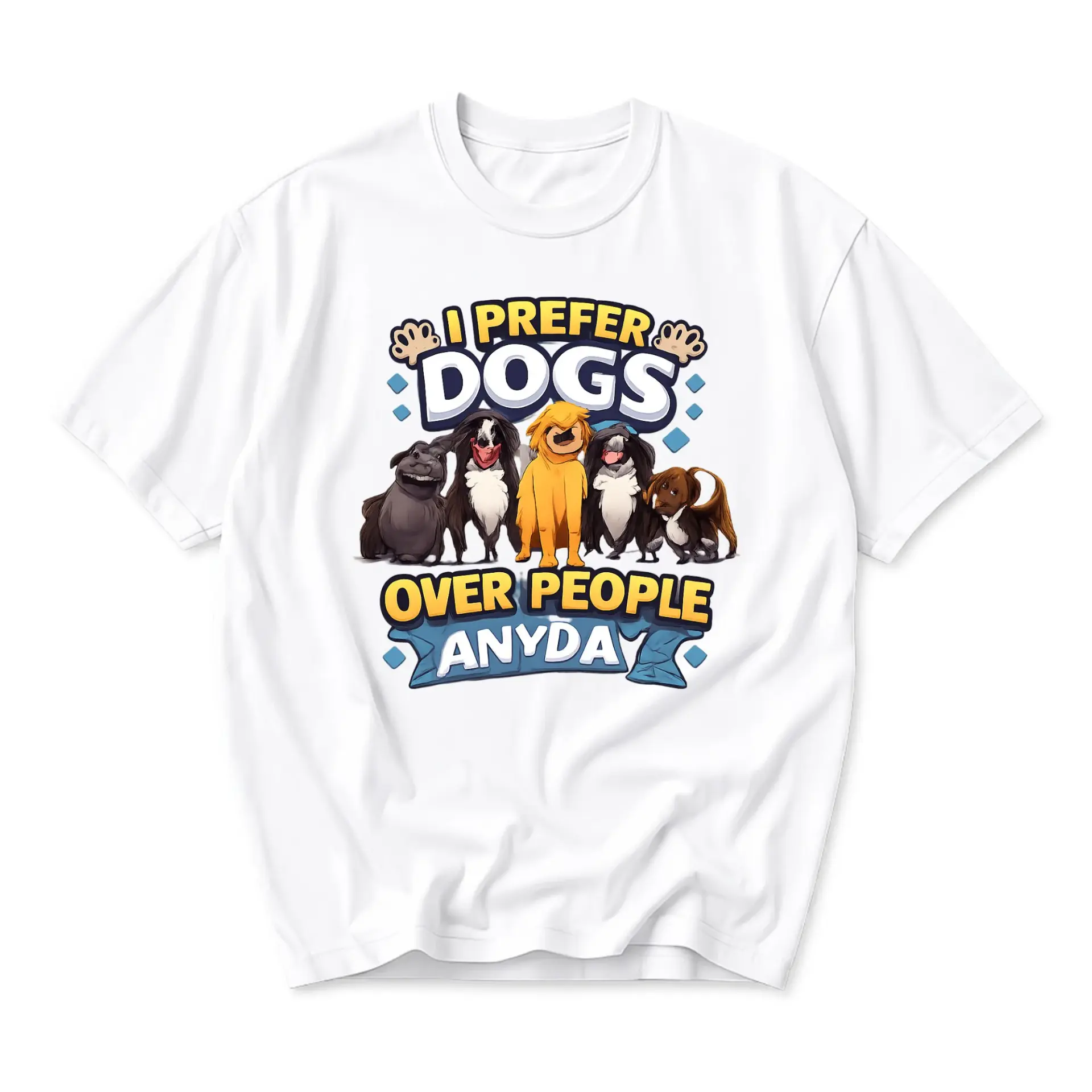 Funny Shirt Anyday Graphic Tee Unisex Casual Crew Neck Comfortable Short