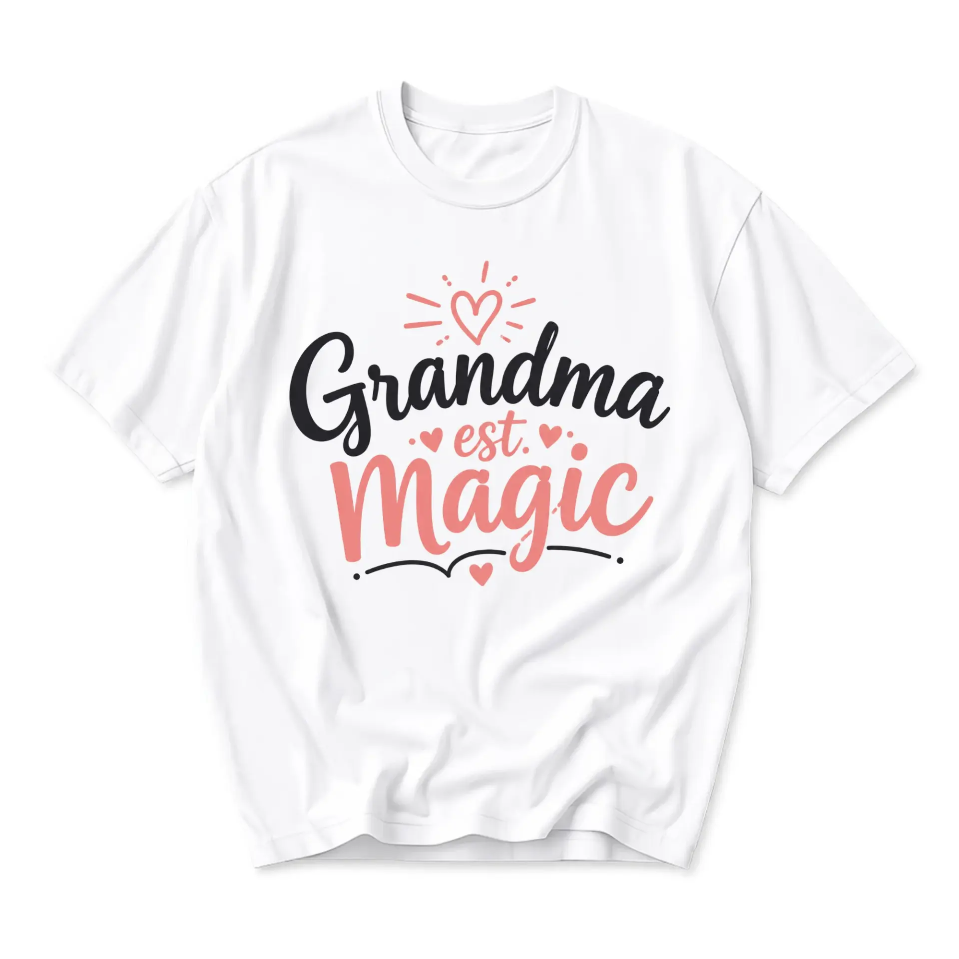 Graphic Tee Grandma Magic Shirt Inspirational Family Quote Unisex Crew Neck