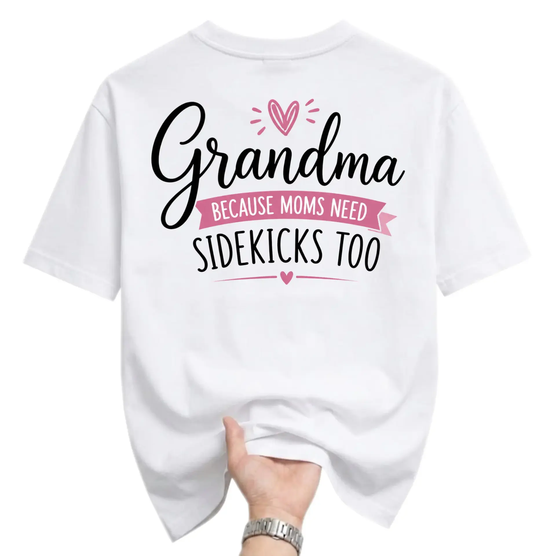 Funny Shirt Grandma Because Moms Need Too Graphic Tee Unisex Casual Crew
