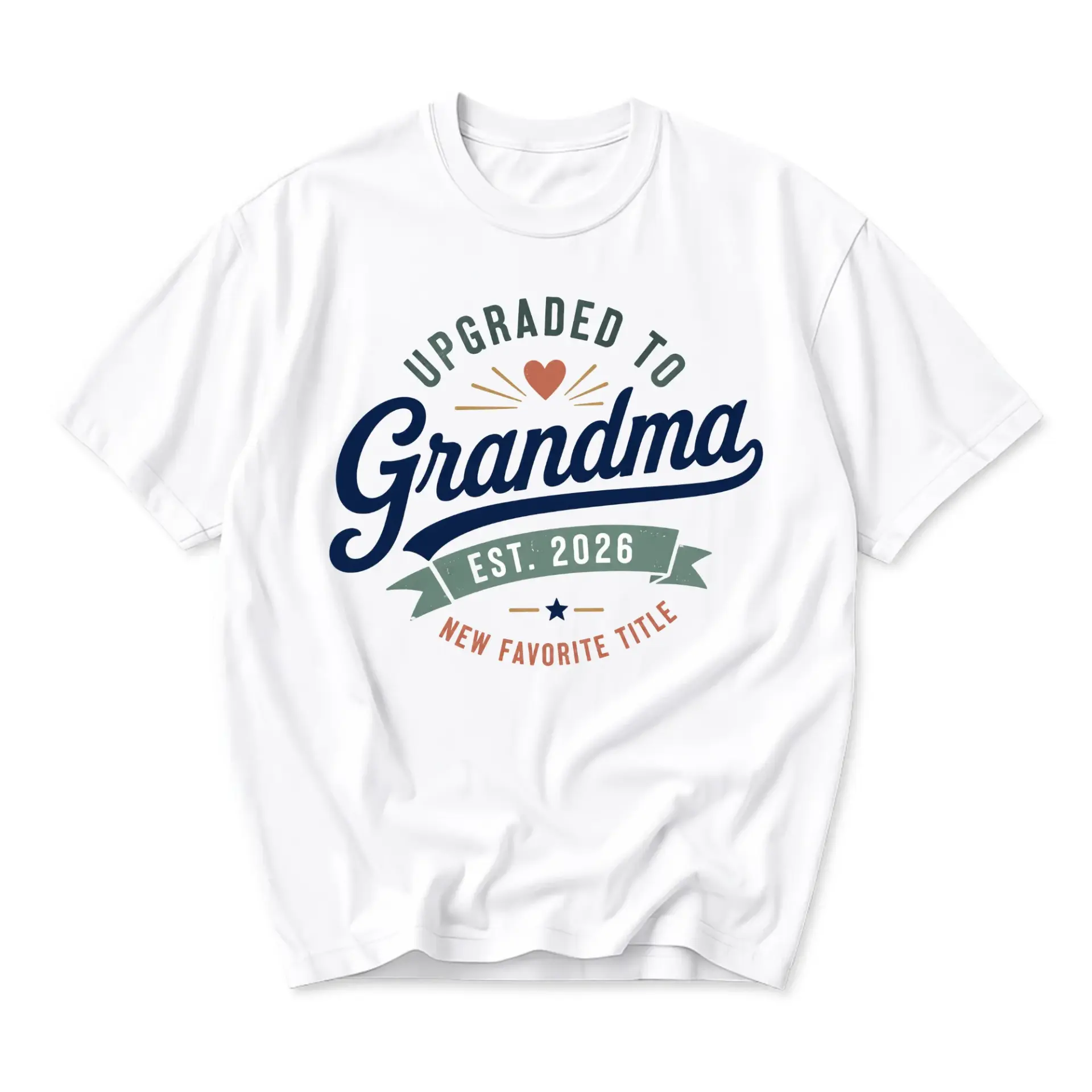 Funny Shirt Upgraded to Grandma Est 2026 New Favorite Graphic Tee Unisex