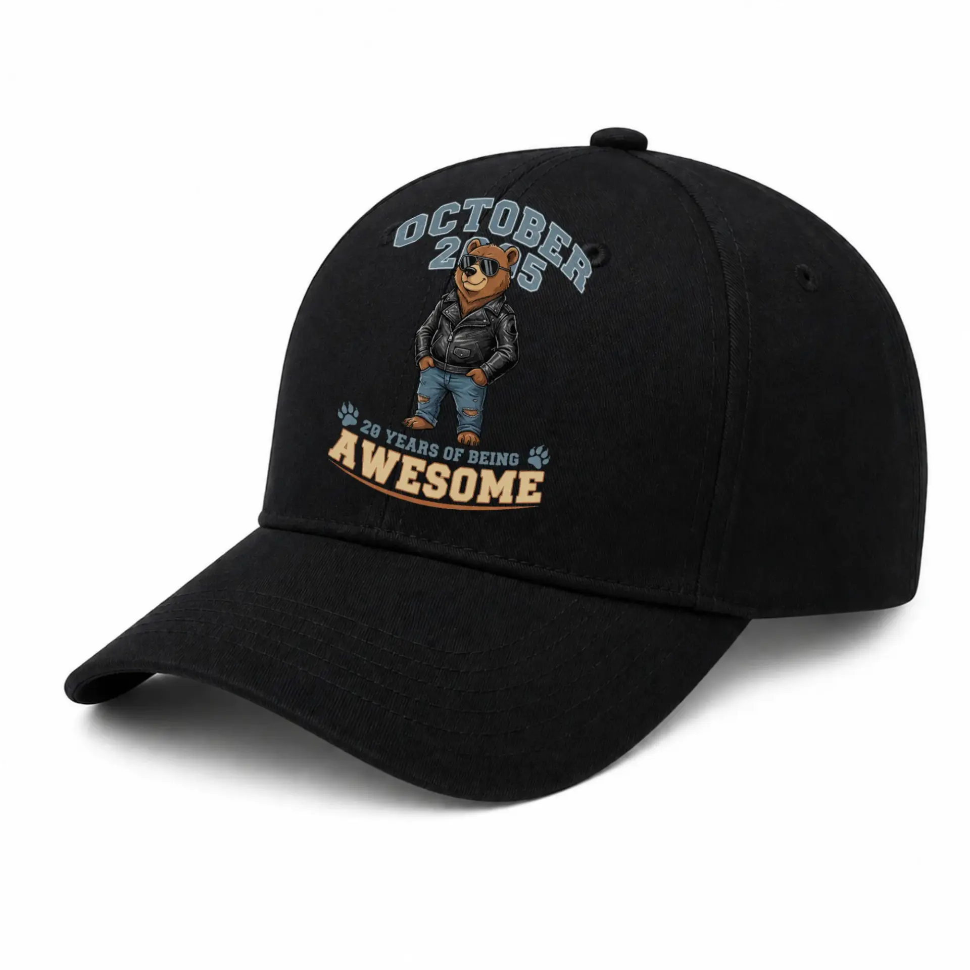 Vinyl Sticker Pack October 2005 28 Years of Being Awesome Cool Bear Graphic Decals for Personalizing Gear and Surfaces