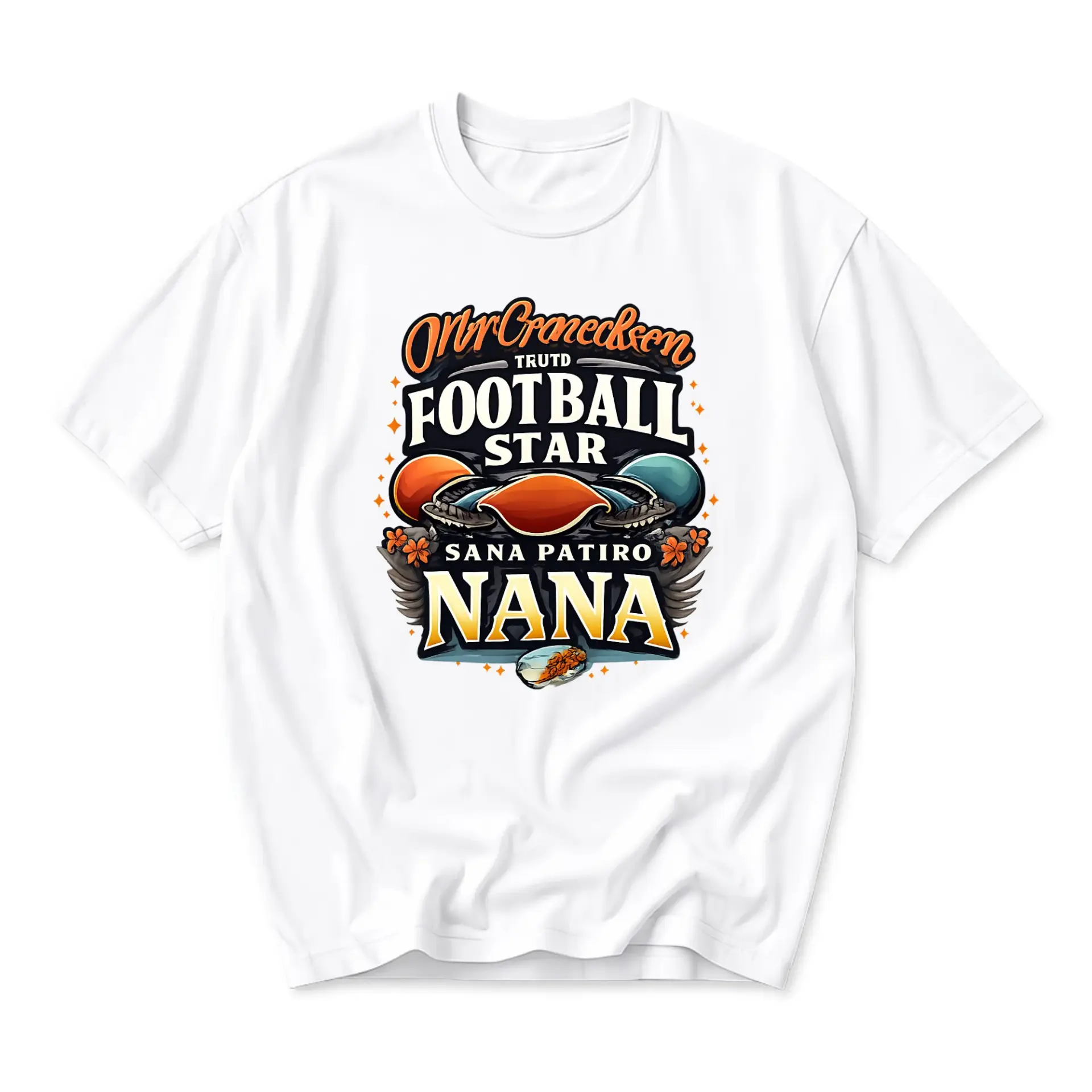 T-shirt Football Star Graphic Print Unisex Crew Neck Casual Everyday Wear
