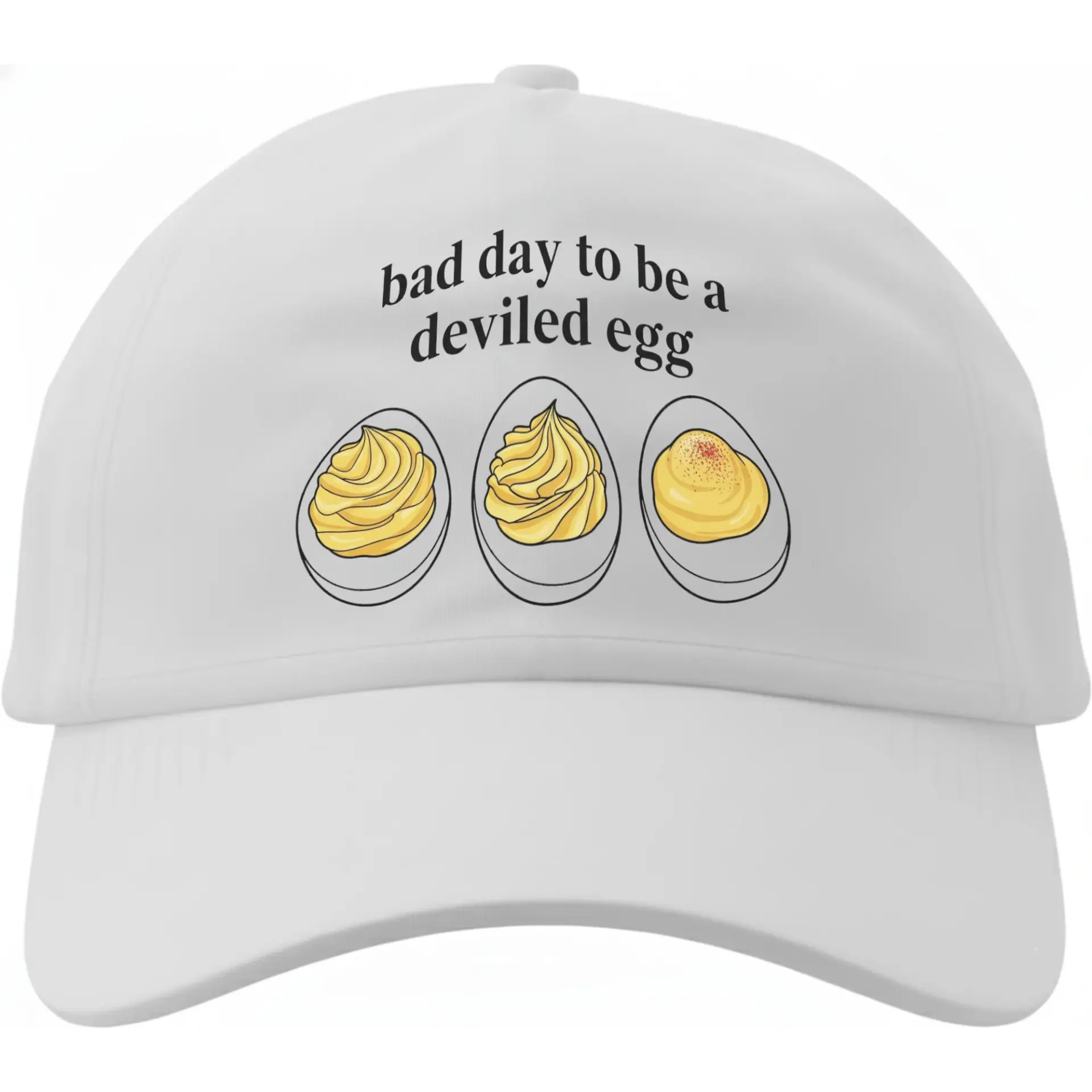Dad Hat Funny Food Graphic Embroidered Baseball Cap Casual Unisex Cotton Headwear for Everyday Sun Protection Style