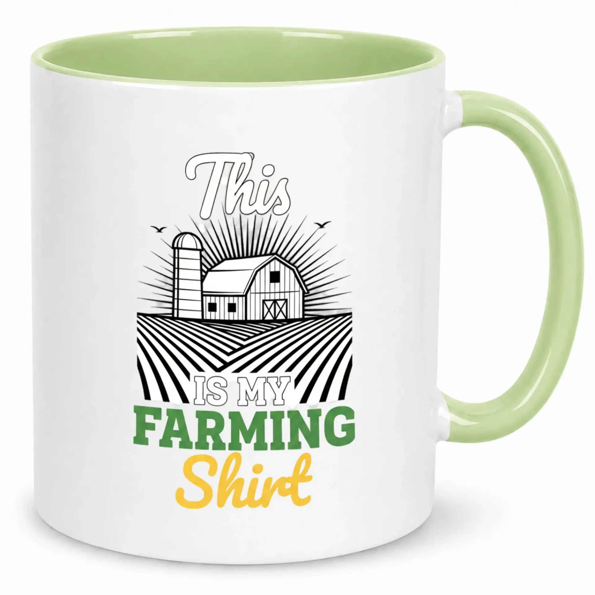 Funny Farmer Coffee Mug Ceramic Cup with Humorous Farming Design Unique Gift for Rural Enthusiasts 11oz or 15oz Beverage Container