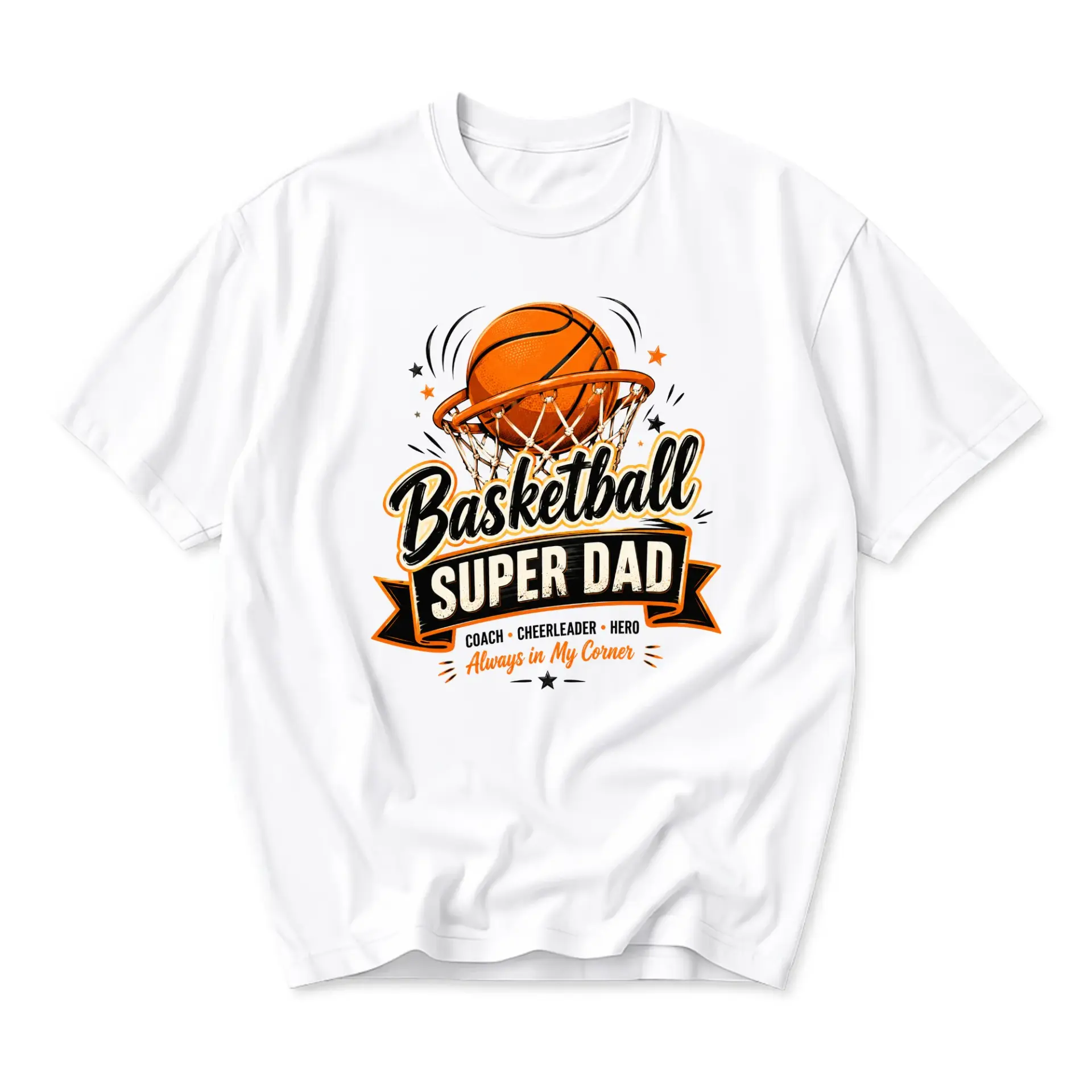 T-shirt Basketball Graphic Tee for Men and Women Sports Themed Casual Crew Neck Cotton Blend Apparel