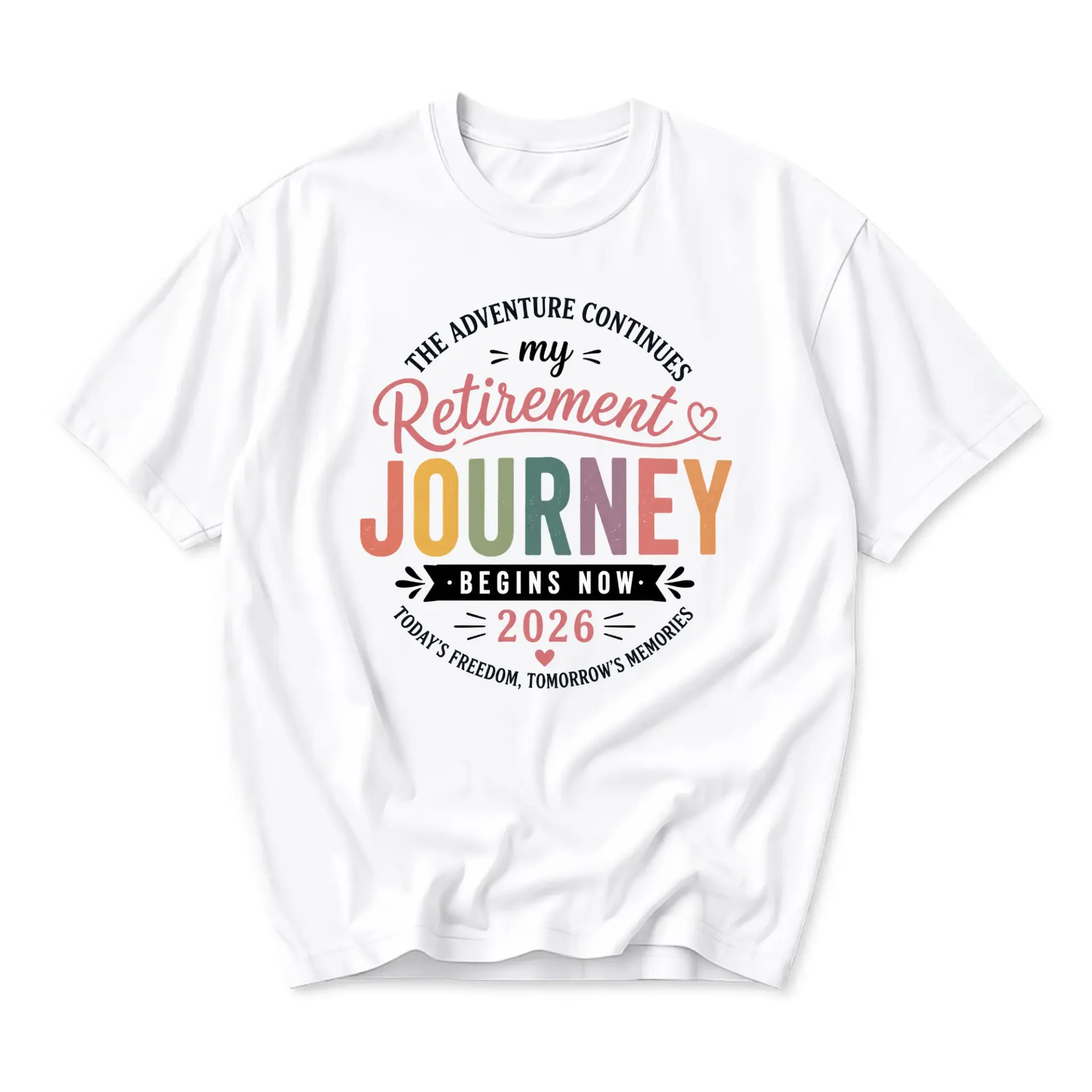 Graphic Tee Retirement 2026 Shirt the Adventure Continues Unisex Casual