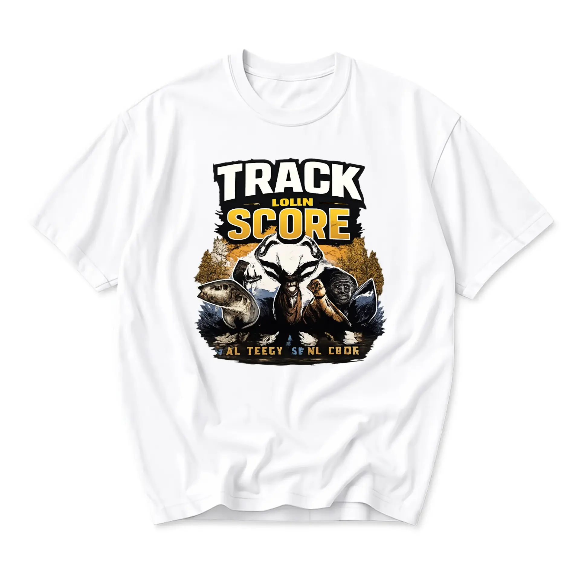 Graphic Tee Track Forest Wilderness Wildlife Enthusiast Unisex Crew Neck