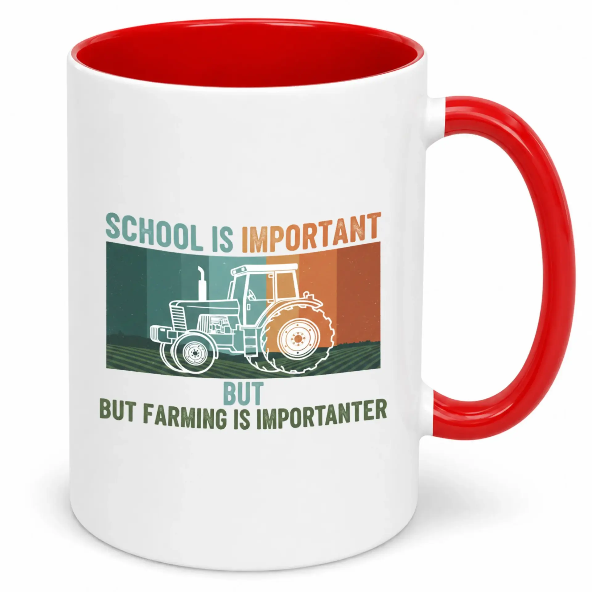 Funny Farmer Coffee Mug Retro Tractor Design Ceramic Cup for Agriculture Enthusiasts Unique Farming Theme Drinkware Gift 11oz or 15oz