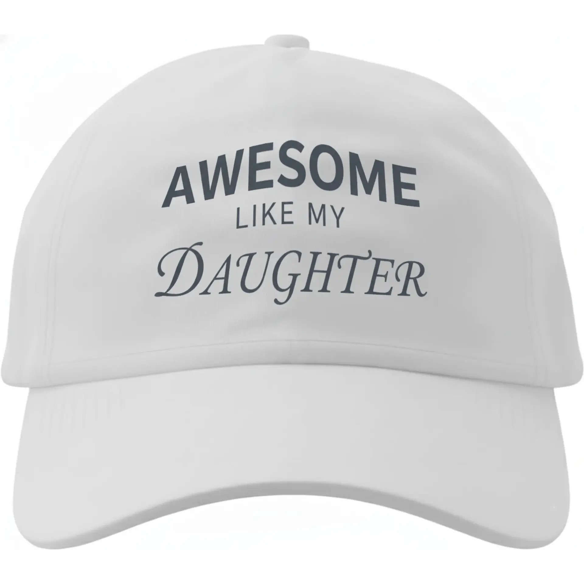 Dad Hat Baseball Cap Awesome Like My Daughter Novelty Print Low Profile Unstructured Cotton Accessory for Daily Wear