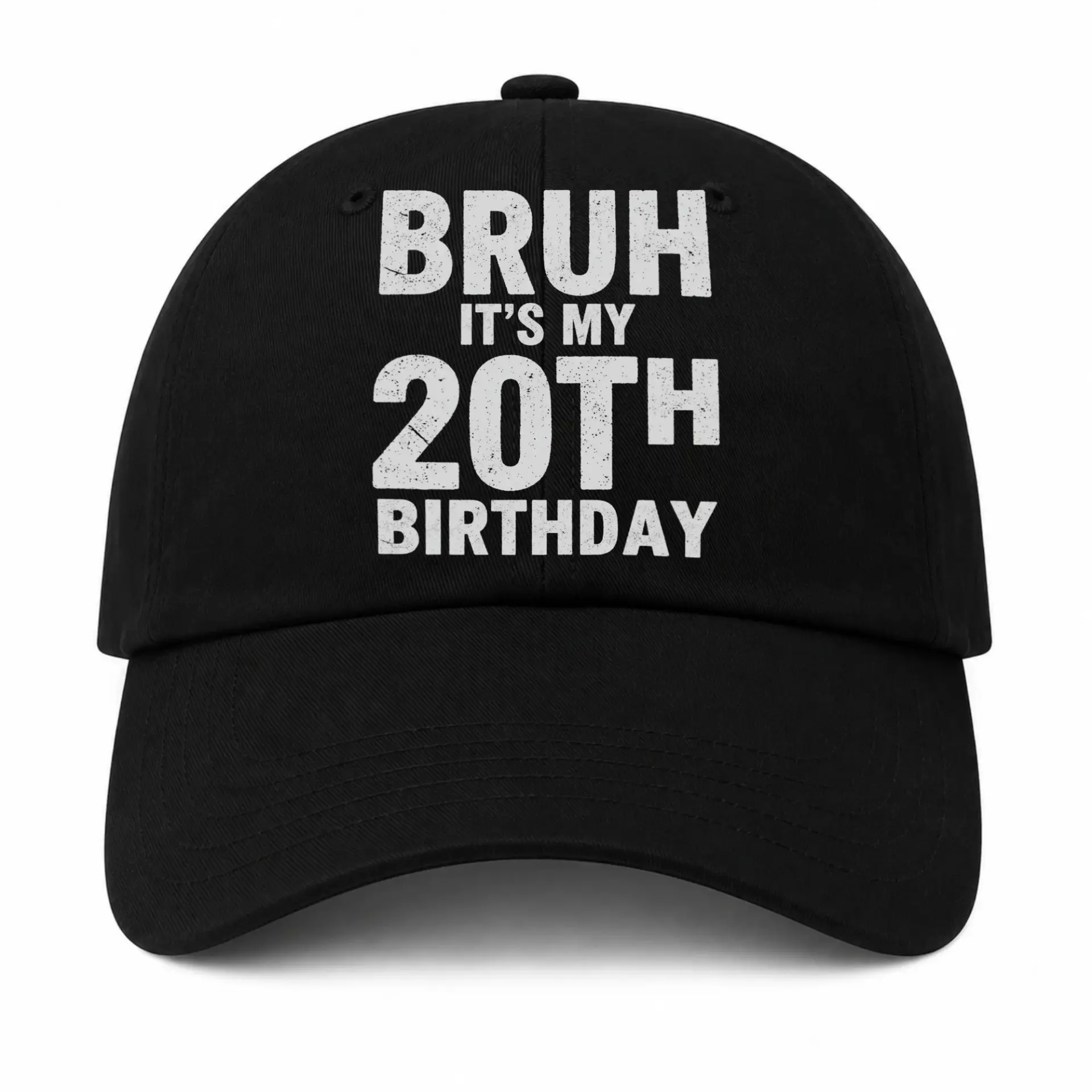 Vinyl Sticker Pack Bruh It Is My 20th Birthday Graphic Decals Set of Three Waterproof Aesthetic Adhesive Embellishments