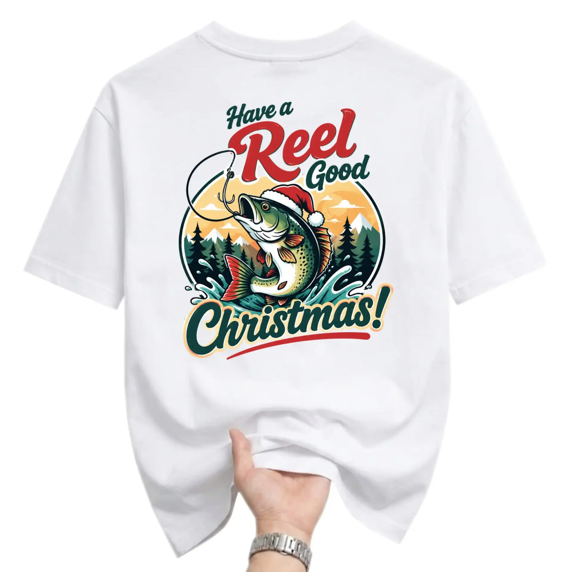 Funny Shirt Have a Reel Good Christmas Graphic Tee Unisex Casual Apparel