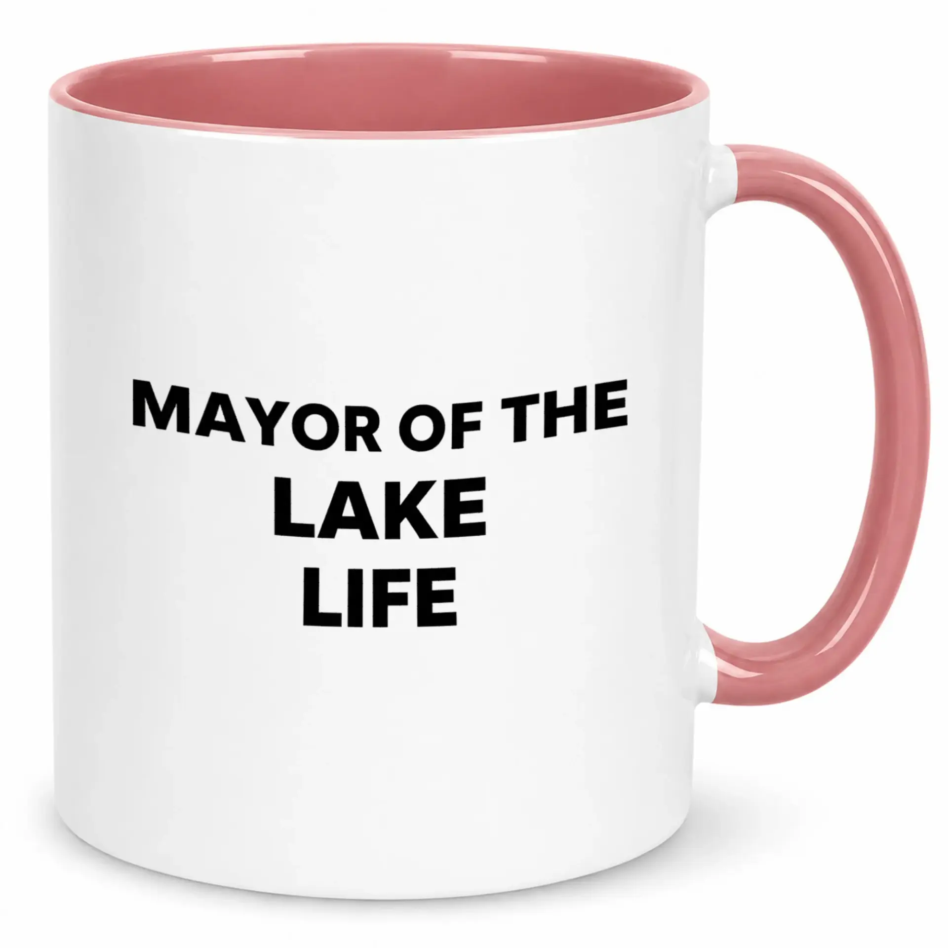 Funny Mayor of the Lake Life Ceramic Coffee Mug, Unique Novelty Drinkware for Boating and Lakeside Living Enthusiasts, Great Gift