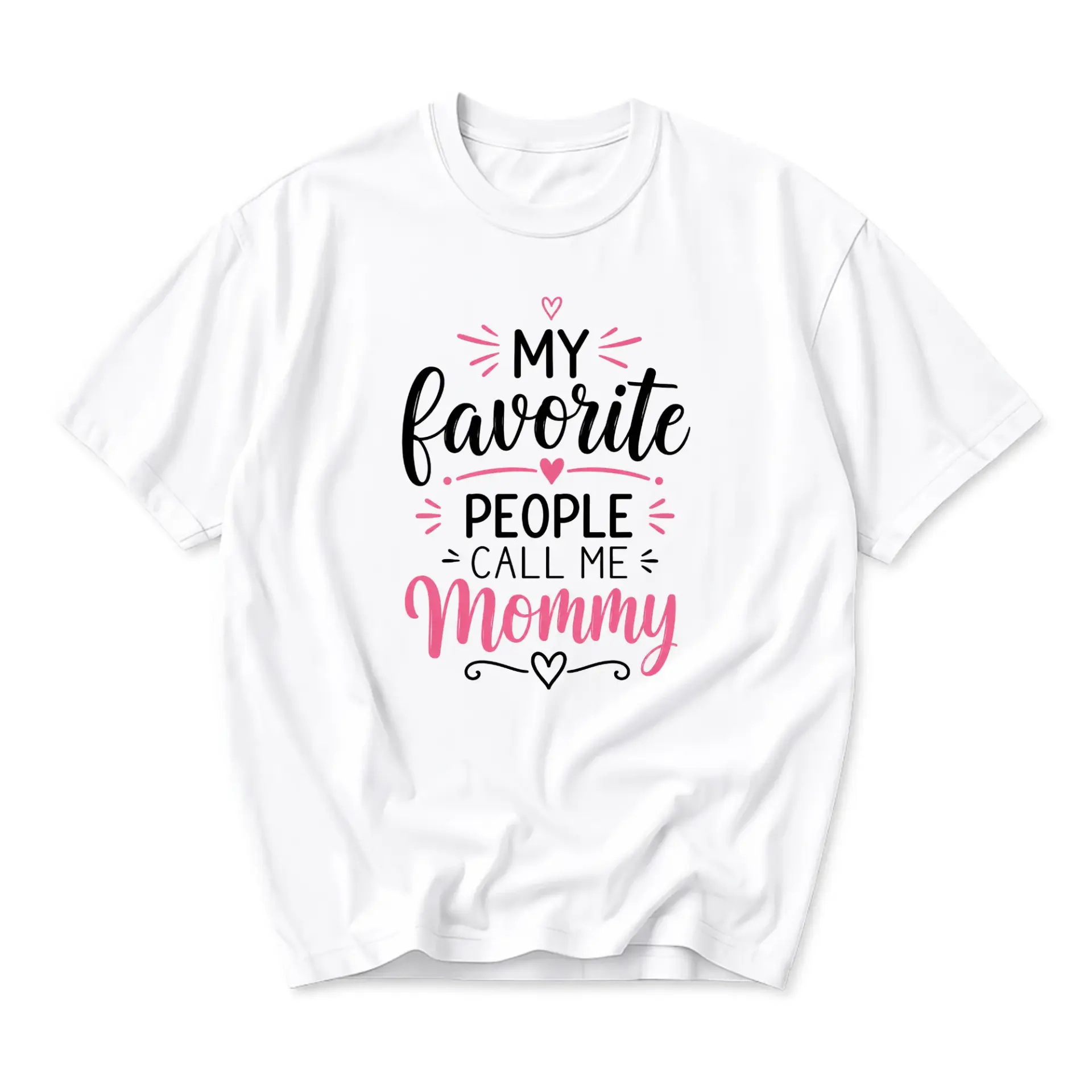 Graphic Tee My Favorite People Shirt Unisex Casual Crew Neck Comfortable Cotton Blend Everyday Apparel
