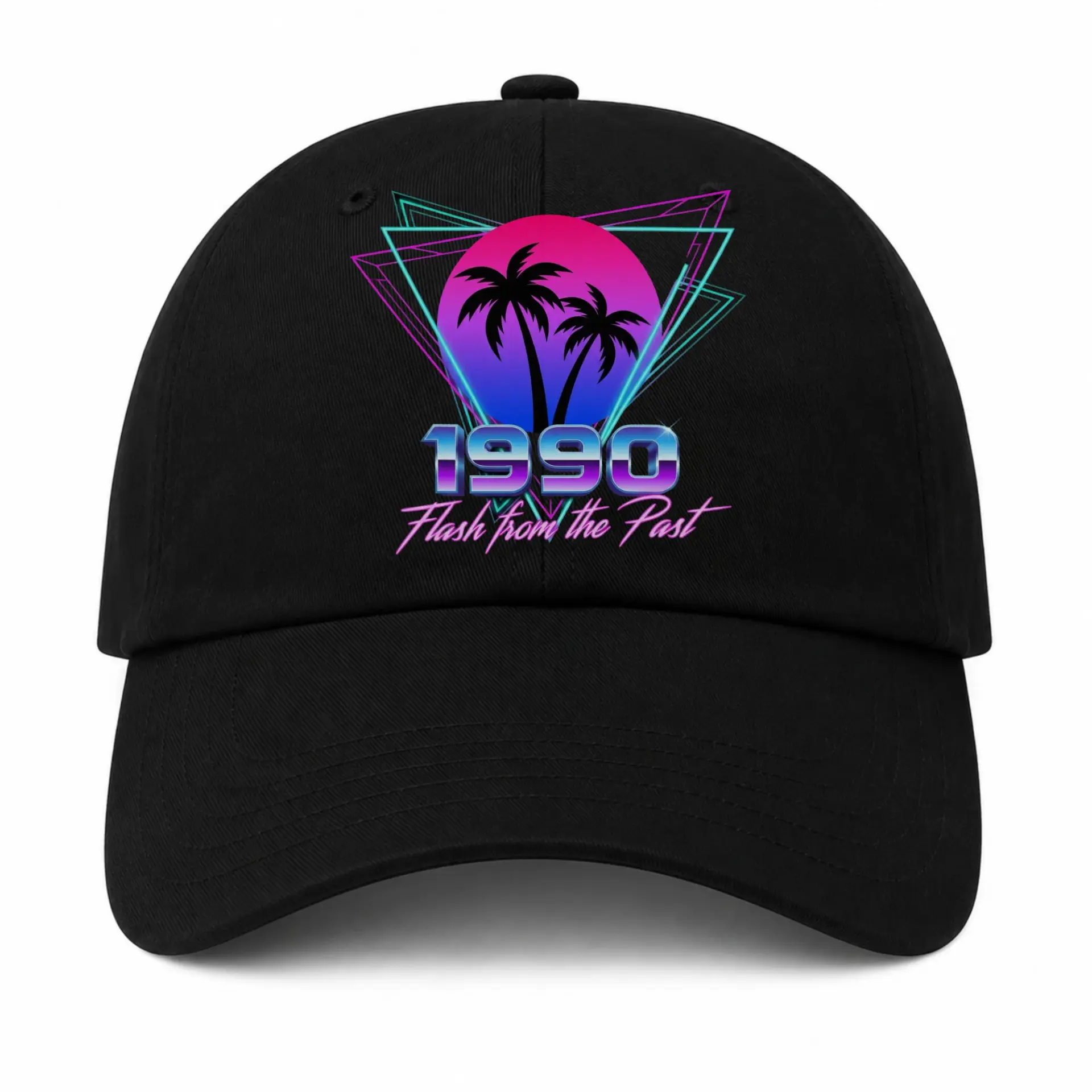 Vinyl Sticker Pack 1990 Retro Sunset Aesthetic Decals for Laptops and Water Bottles Vibrant Palm Tree Design Set