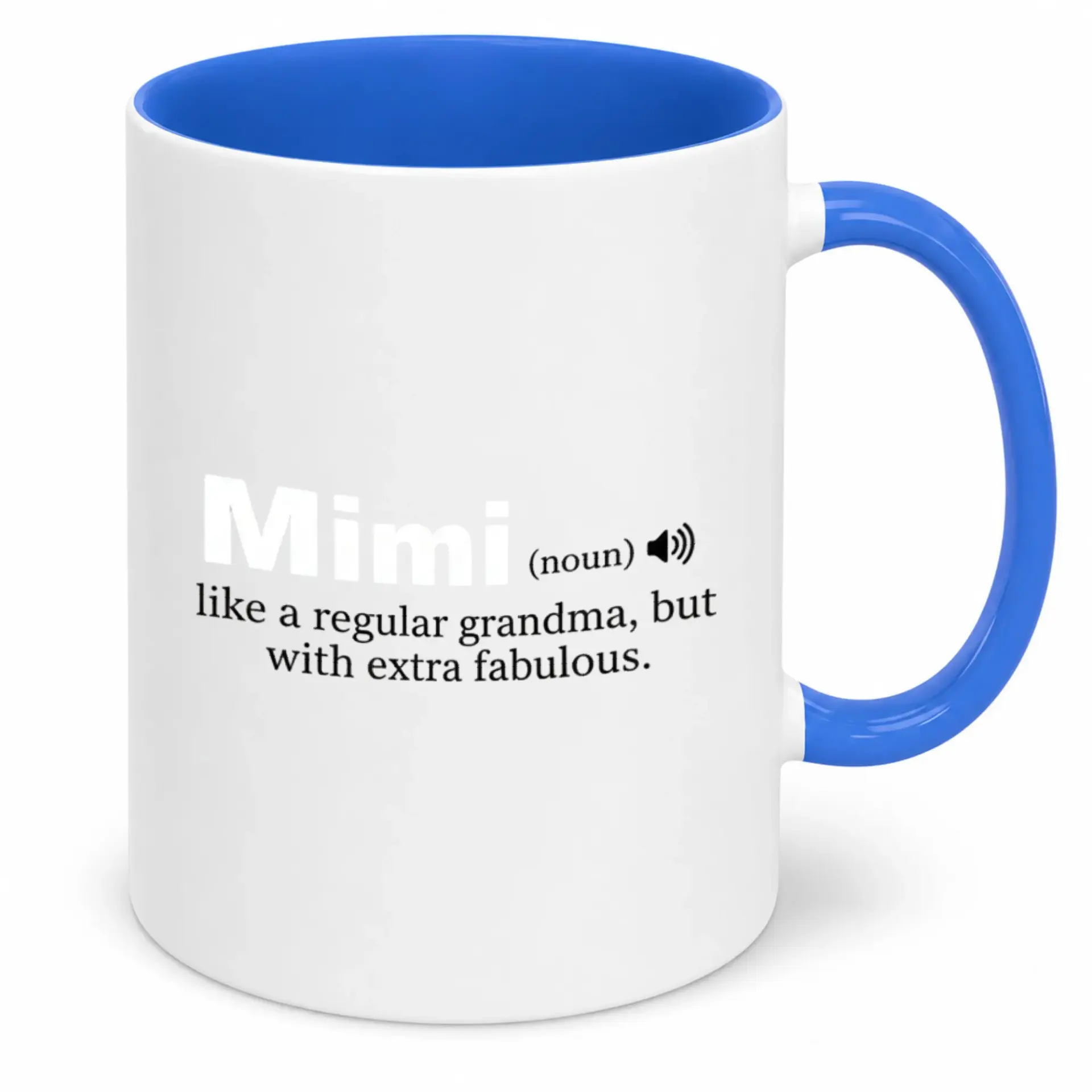 Funny Mimi Grandma Definition Coffee Mug Fabulous Grandmother Nickname Ceramic Novelty Beverage Cup for and Tea