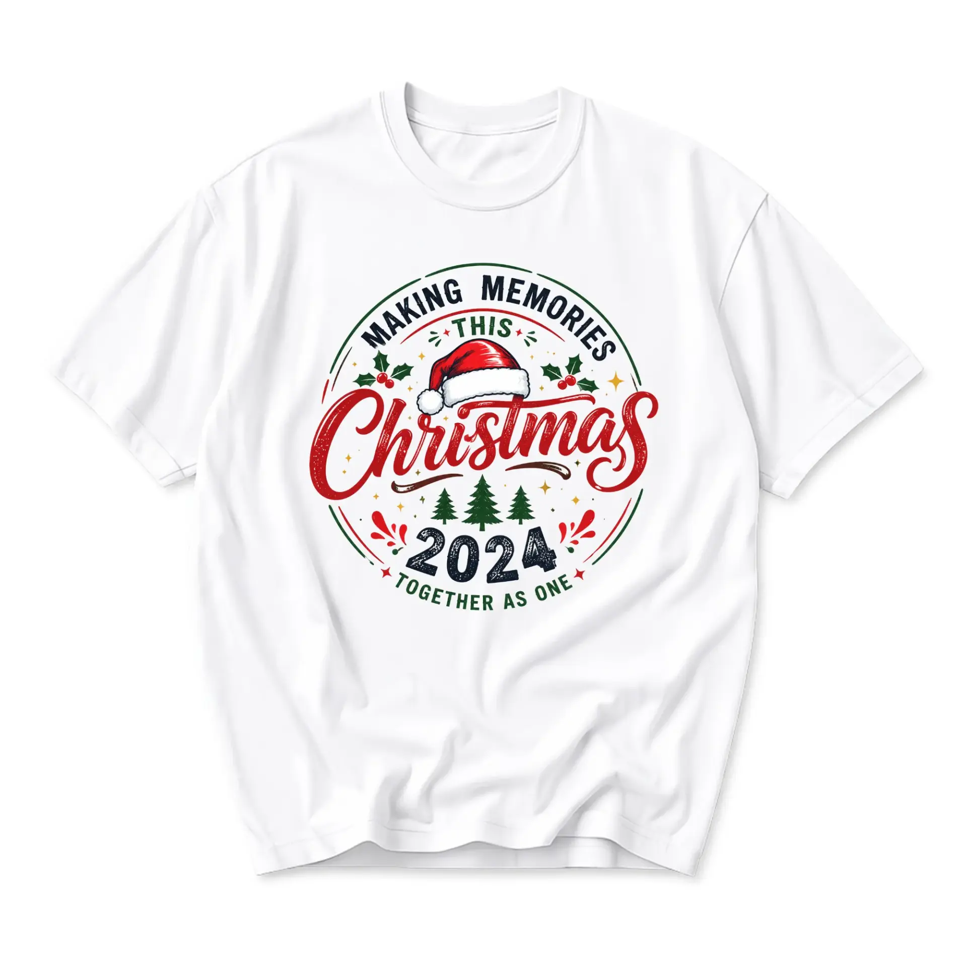 Graphic Tee Making Memories This Christmas 2024 Unisex Shirt Holiday Season