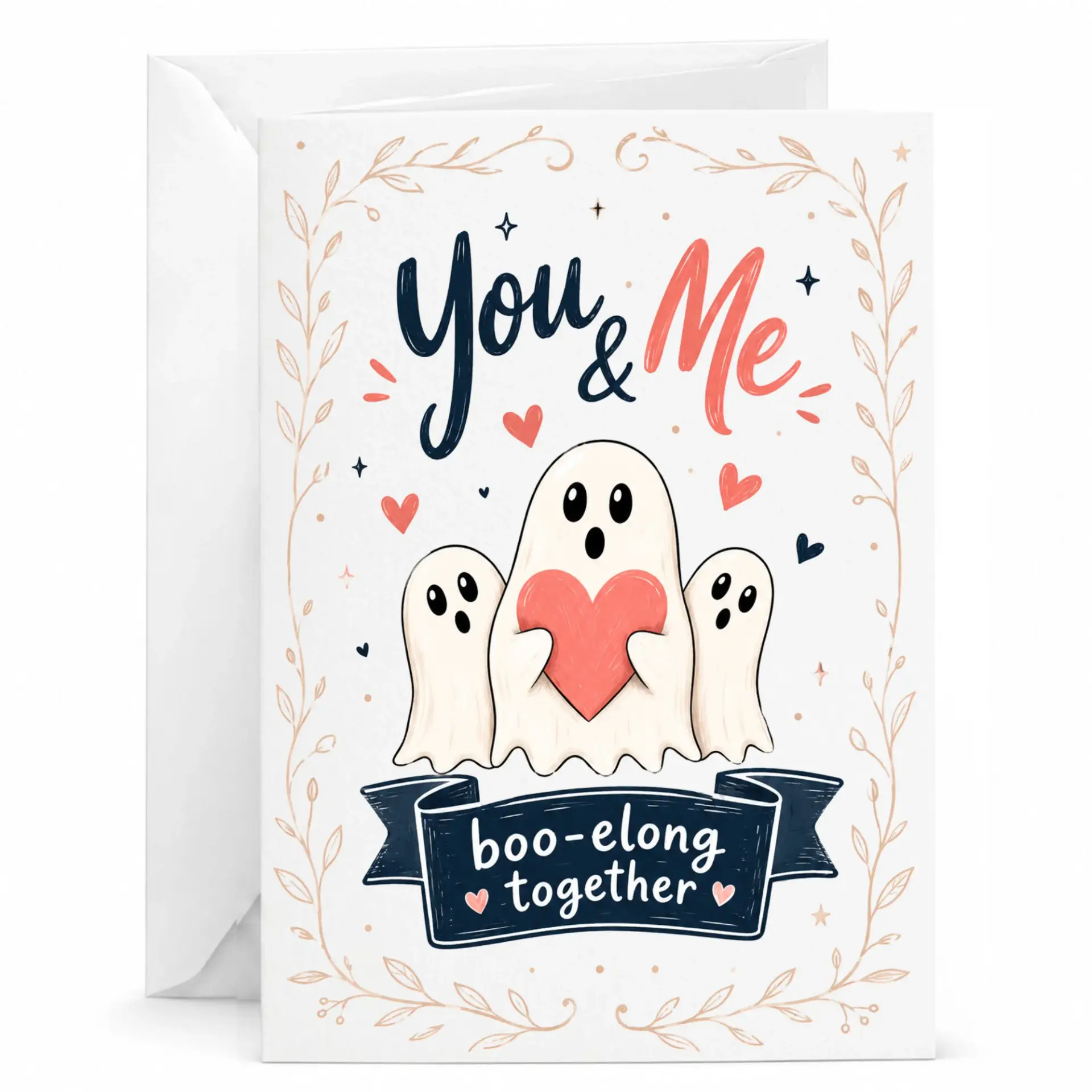 Funny Love Greeting Card Romantic Anniversary Note for Partner or Spouse with Matching White Envelope