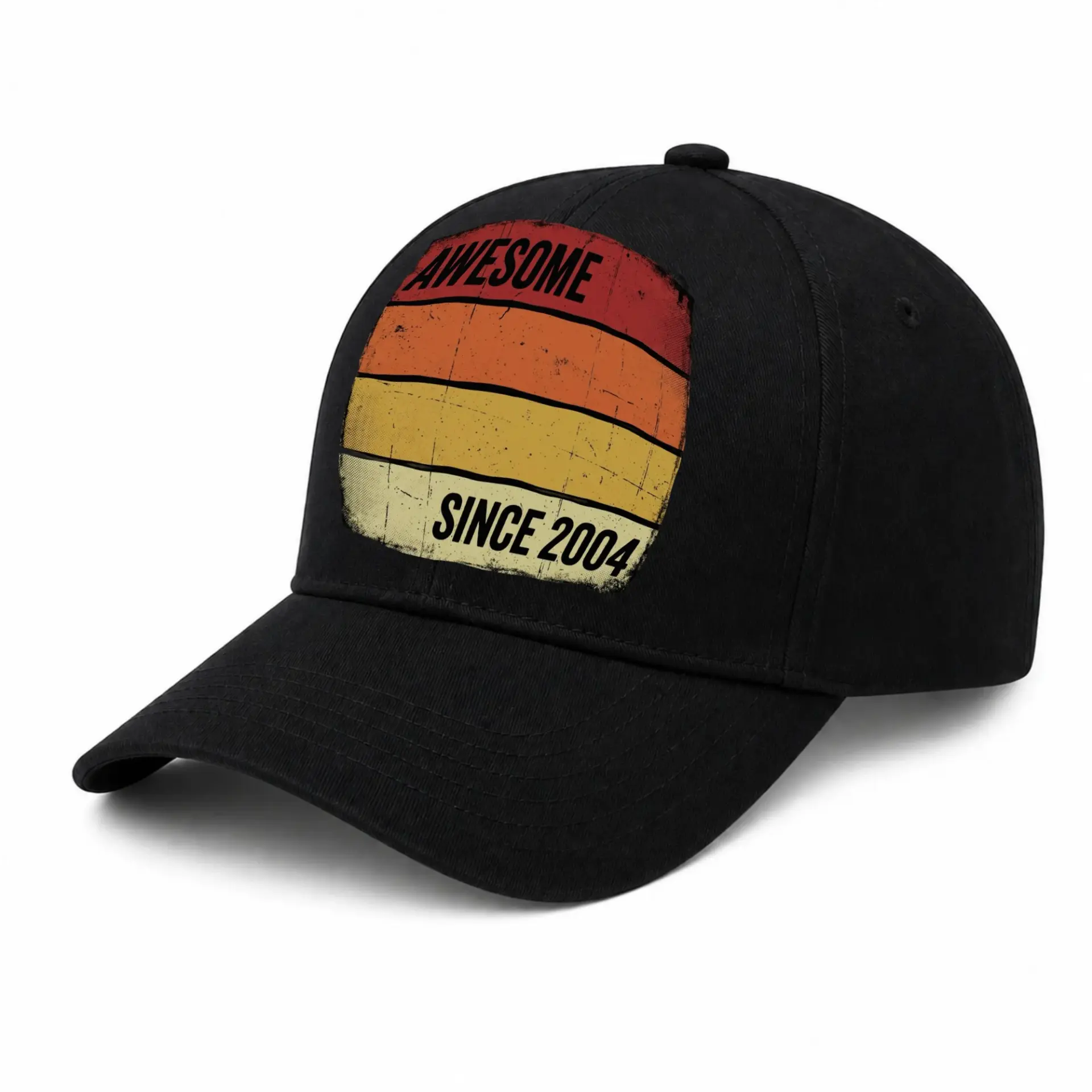 Baseball Cap Awesome Since 2004 Retro Sunset Graphic Embroidered Dad Hat