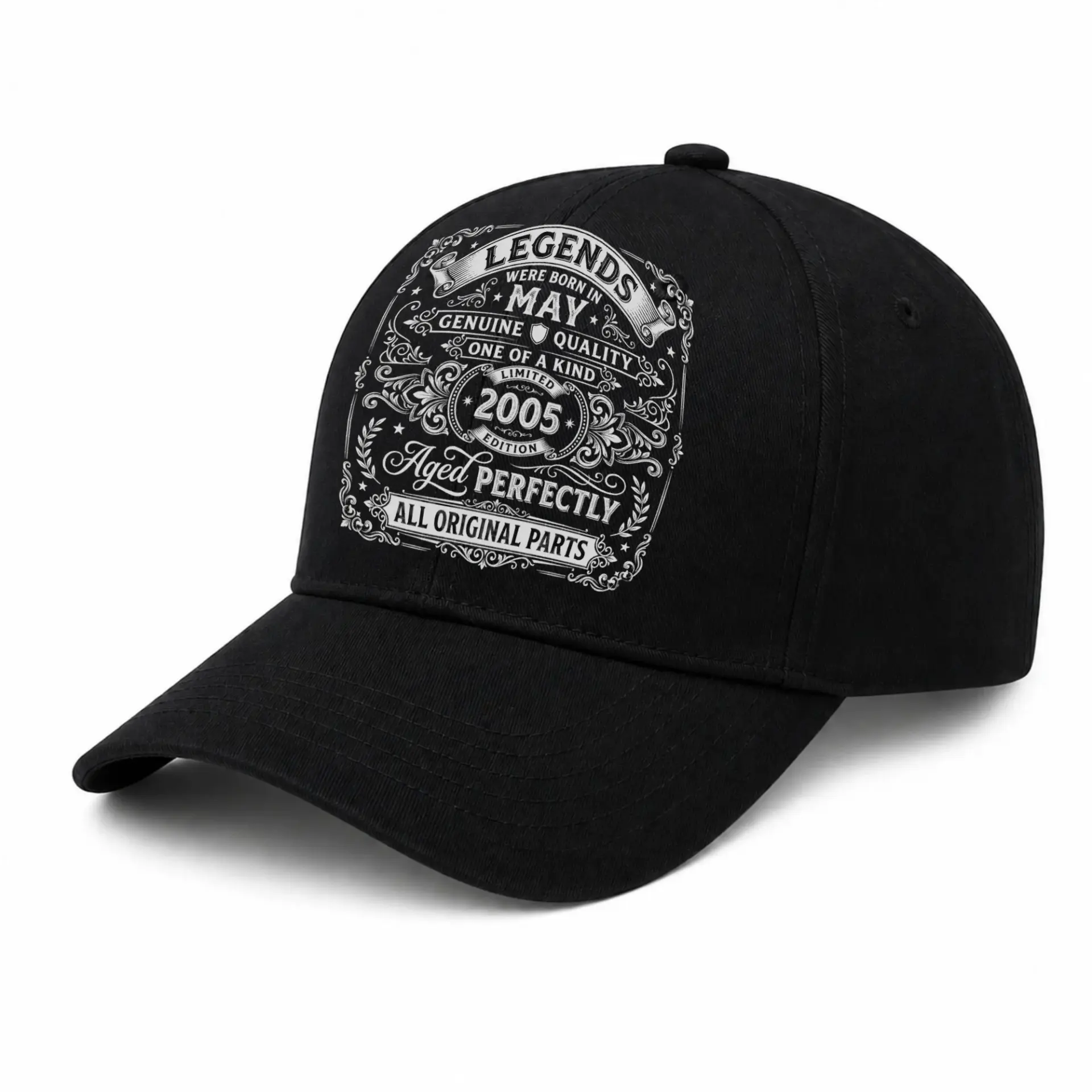 Baseball Cap Legends Born in May 2005 Vintage Style Graphic Dad Hat