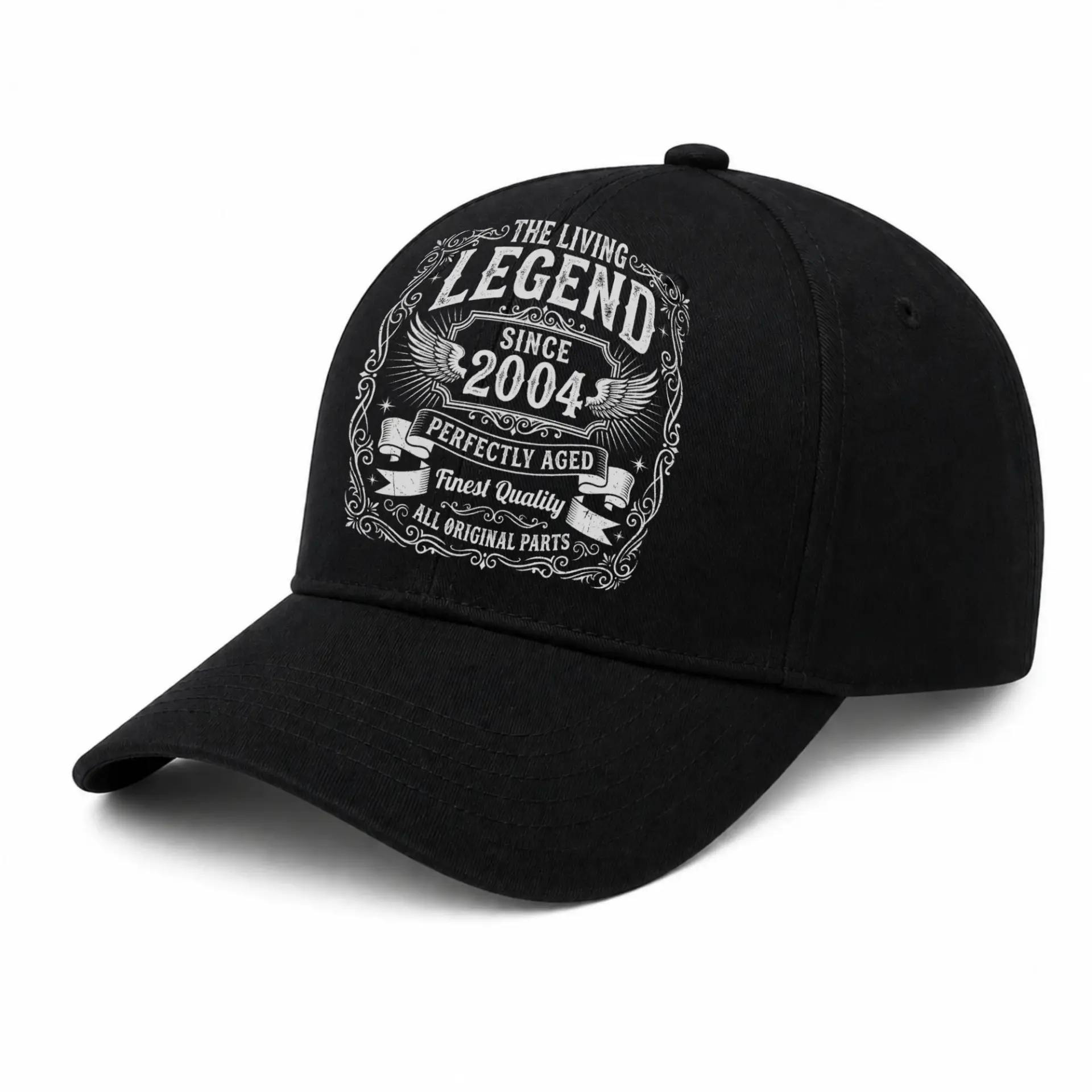 Baseball Cap Living Legend Since 2004 Graphic Embroidery Unisex Hat