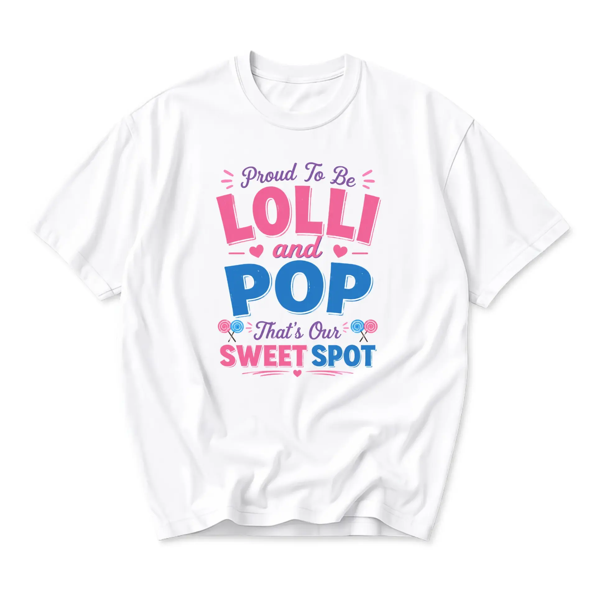 Funny Shirt Proud to Be Lolli and Graphic Tee Unisex Casual Short Sleeve