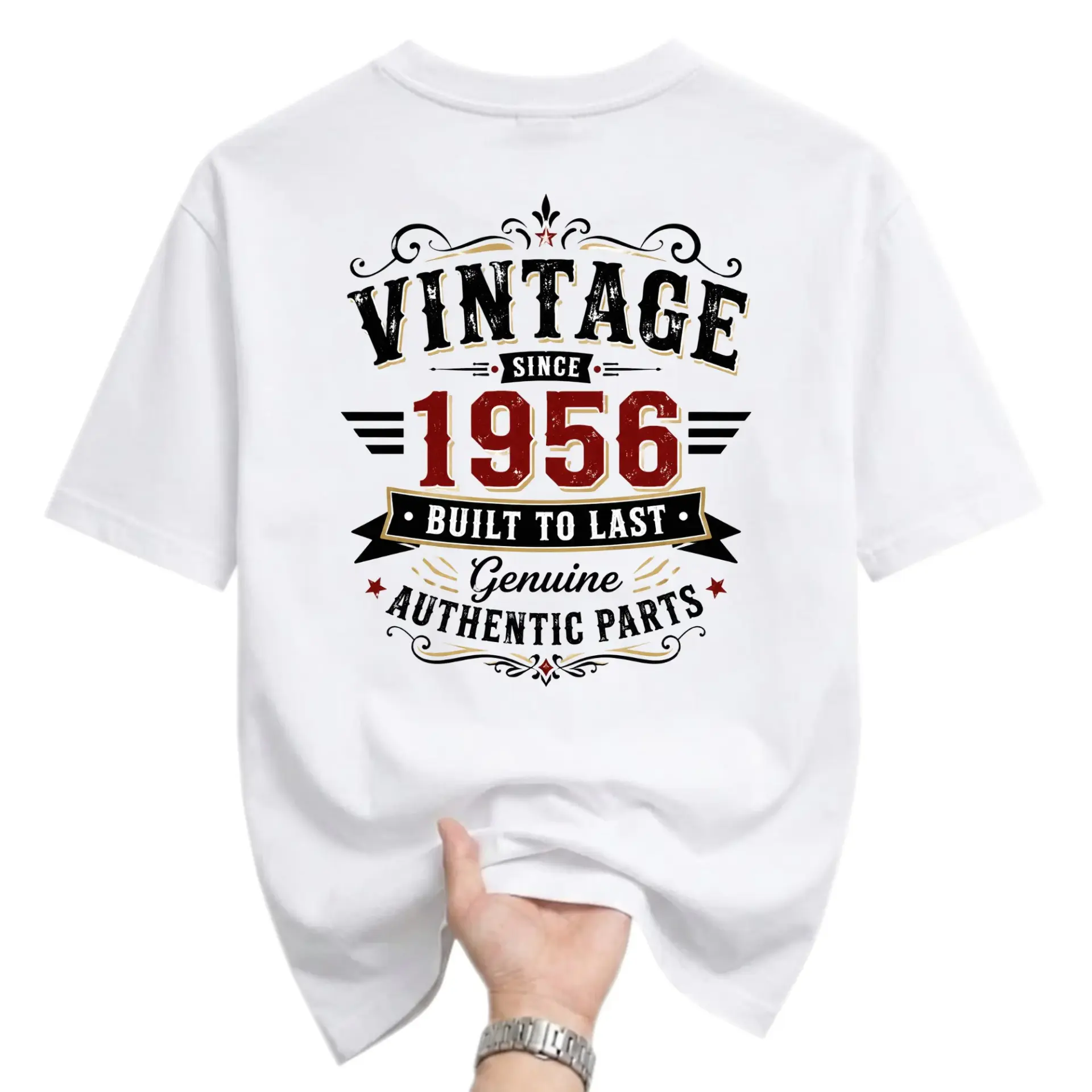 Graphic Tee Vintage Since 1956 Built to Last Unisex Crew Neck T-Shirt for Casual Everyday Wear and Birthday Gift