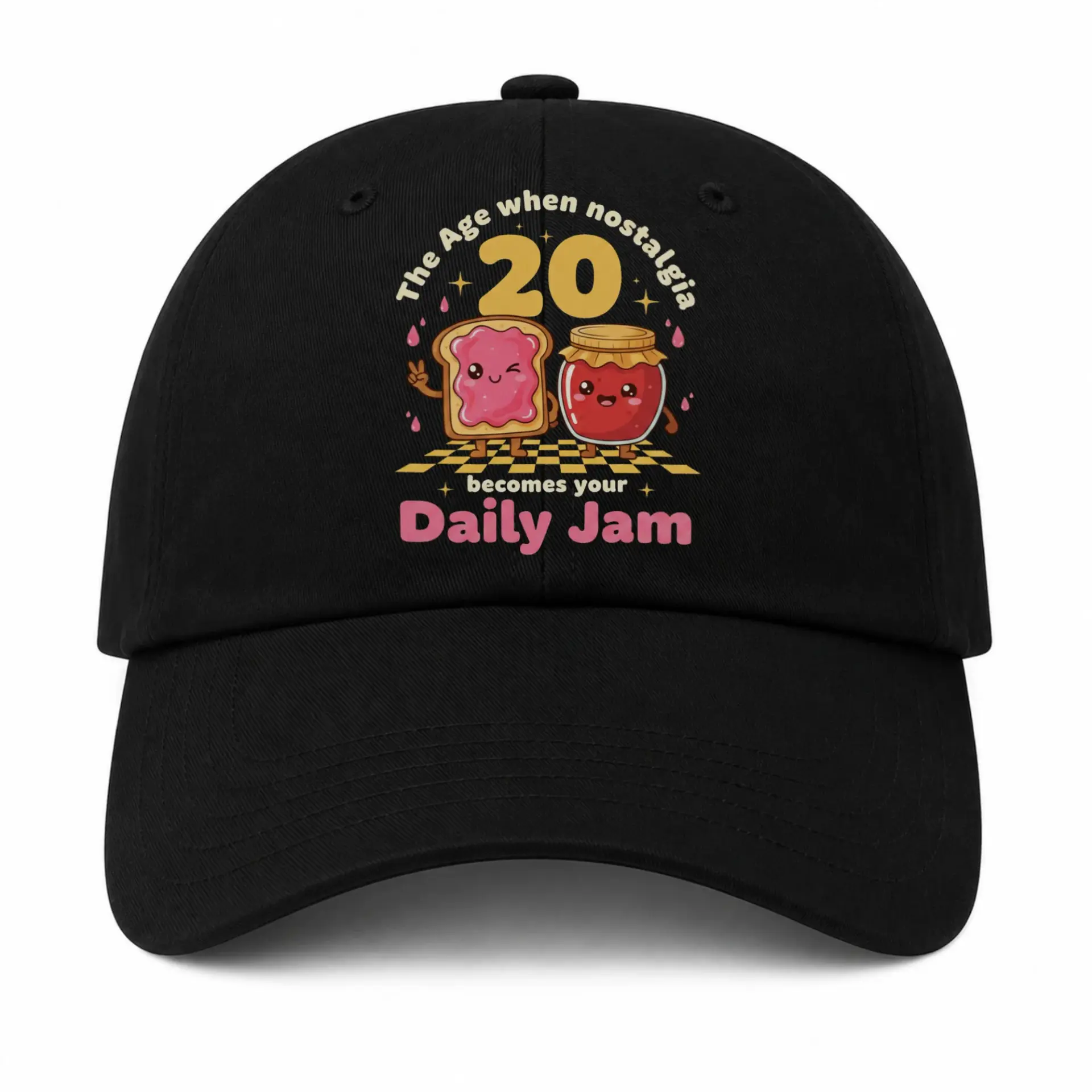 Baseball Cap Funny Nostalgia Themed Casual Hat for Daily Wear and Travel