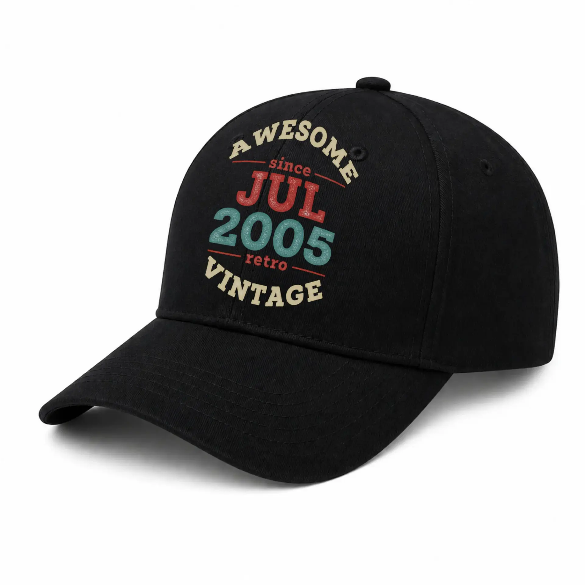 Baseball Cap Awesome Since July 2005 Retro Vintage Graphic Hat