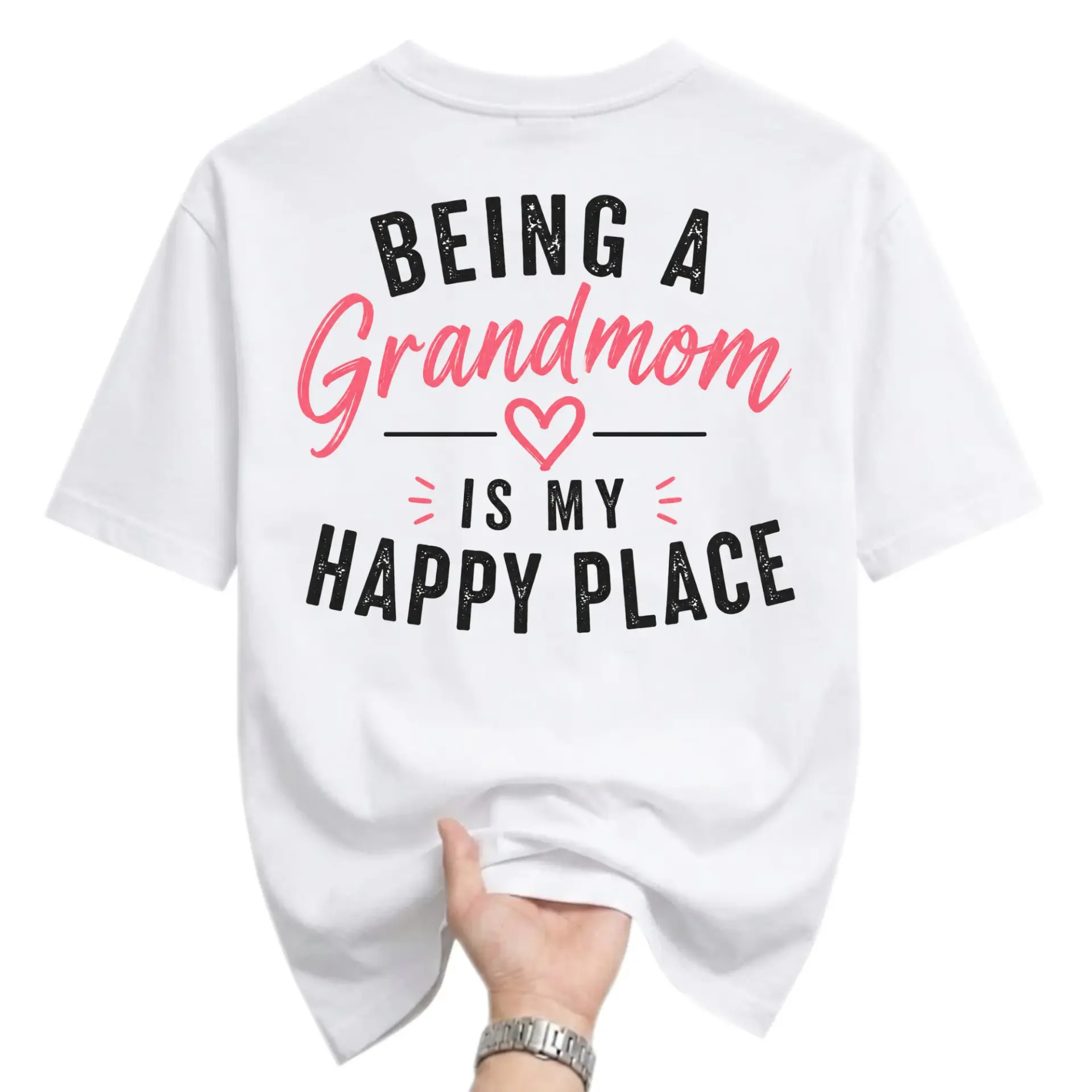 Graphic Tee Being a Grandmom Is My Casual Unisex Crew Neck Short Sleeve