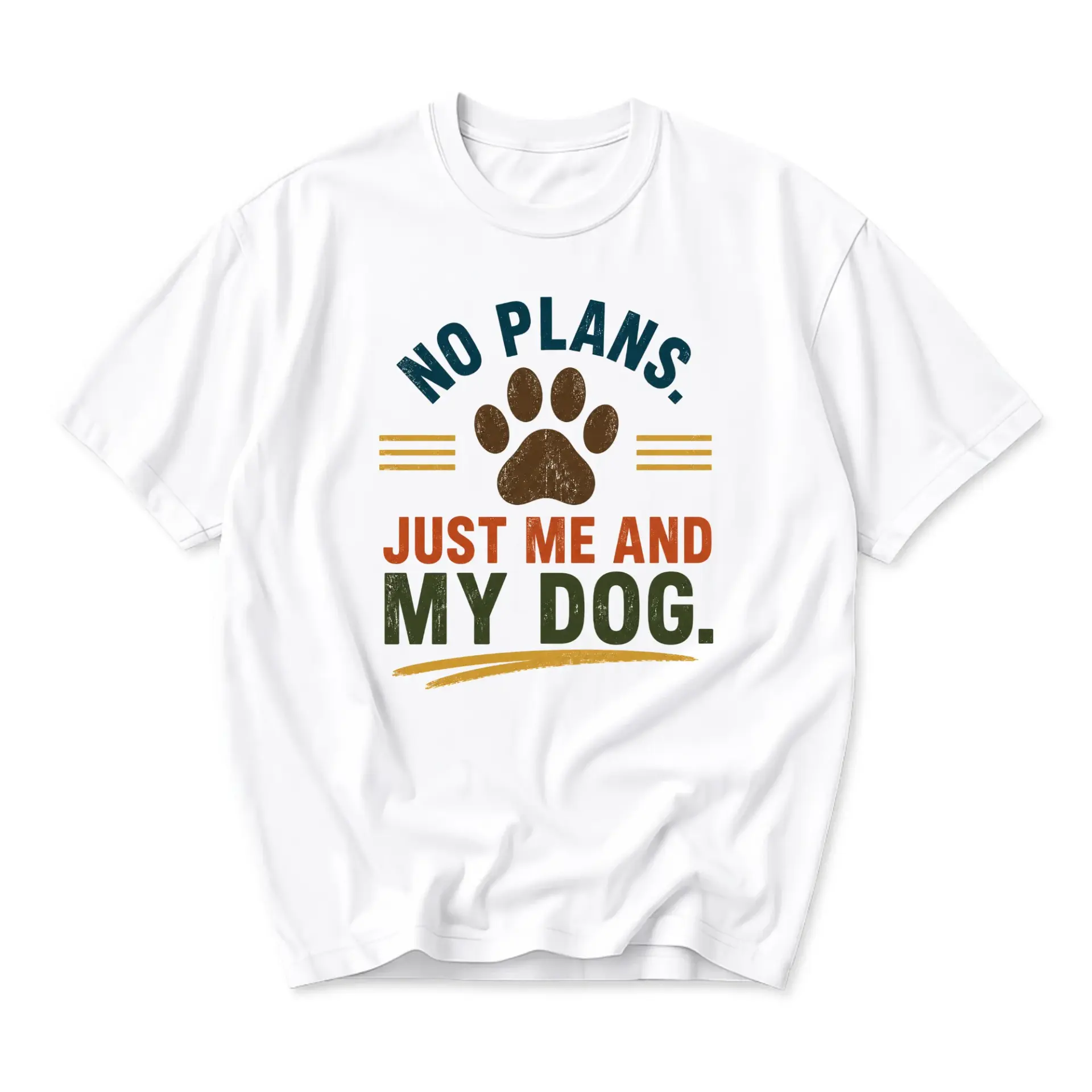 Funny Shirt No Plans and Graphic Tee Unisex Casual Cotton Crew Neck Soft