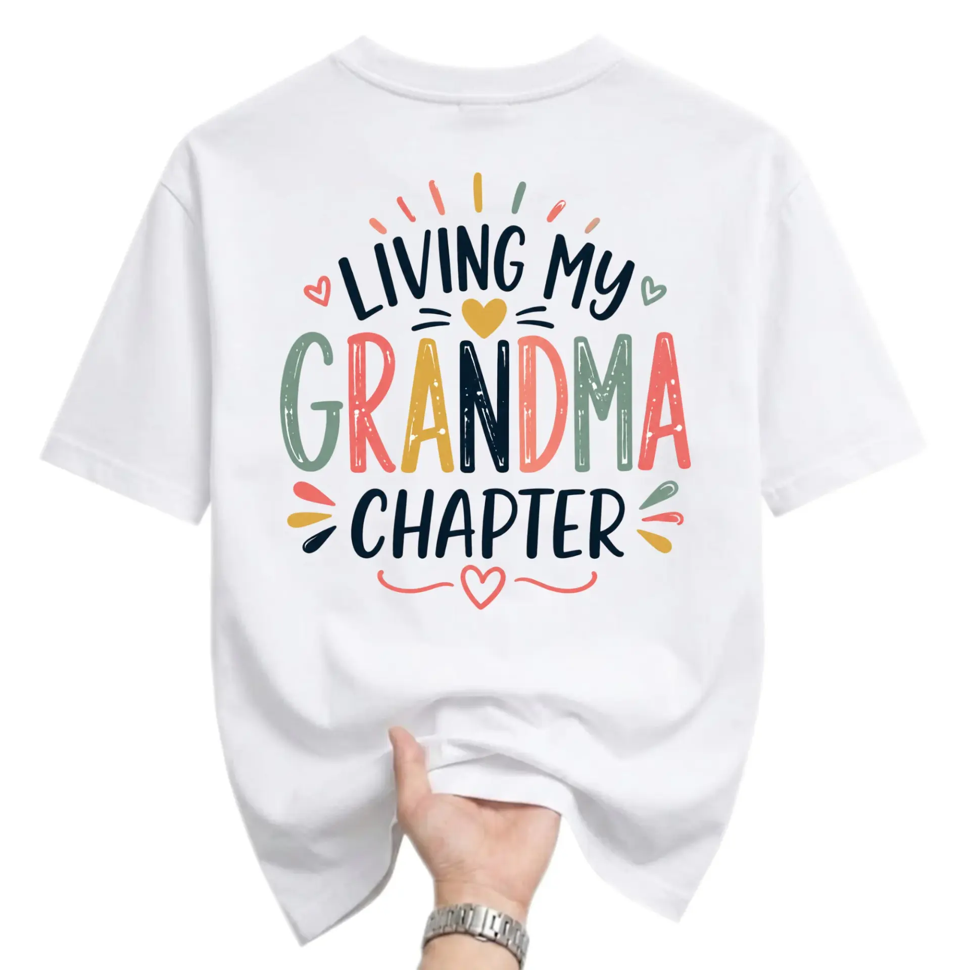 Funny Shirt Living My Grandma Chapter Graphic Tee Casual Everyday Unisex
