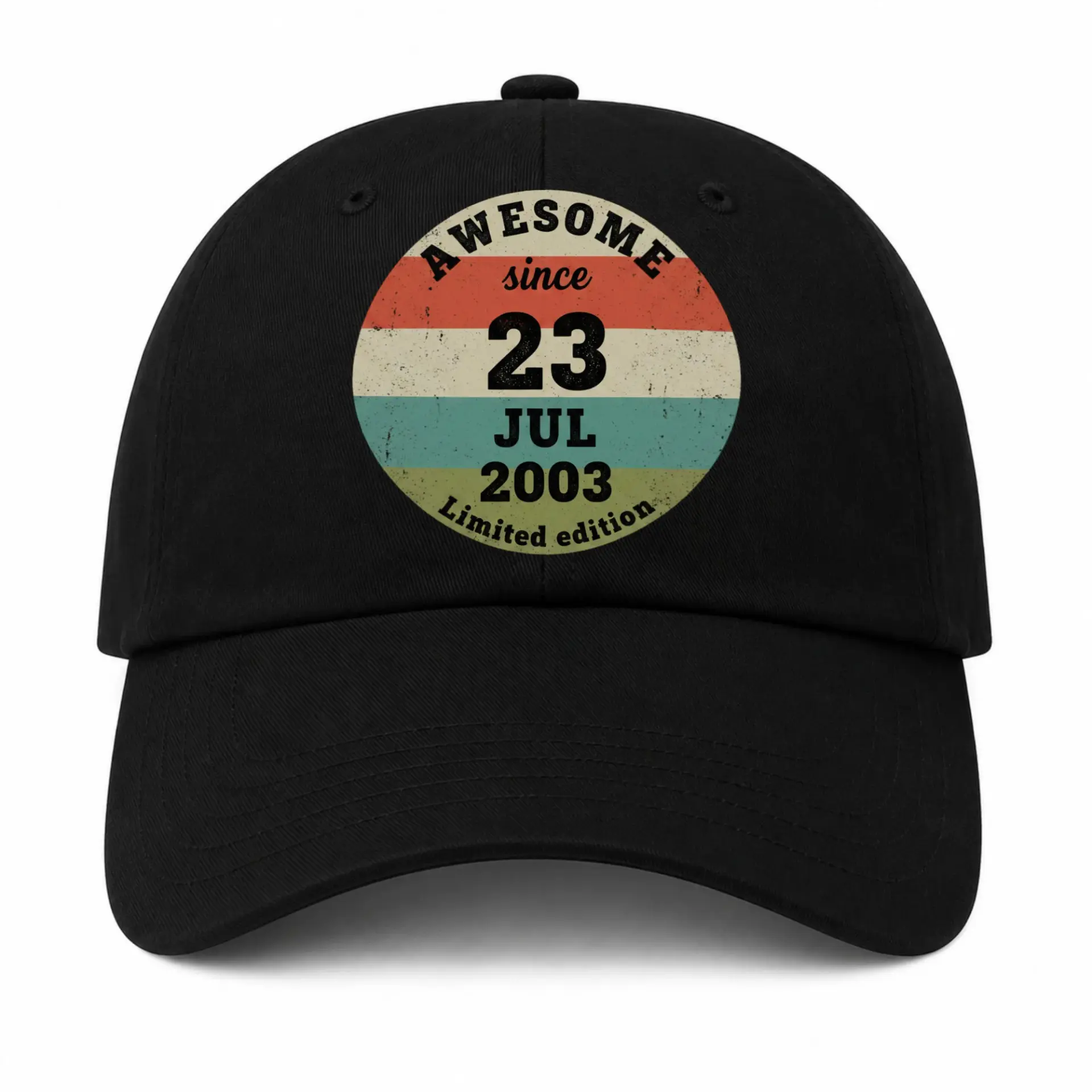 Baseball Cap Awesome Since July 2003 Vintage Style Embroidered Dad Hat