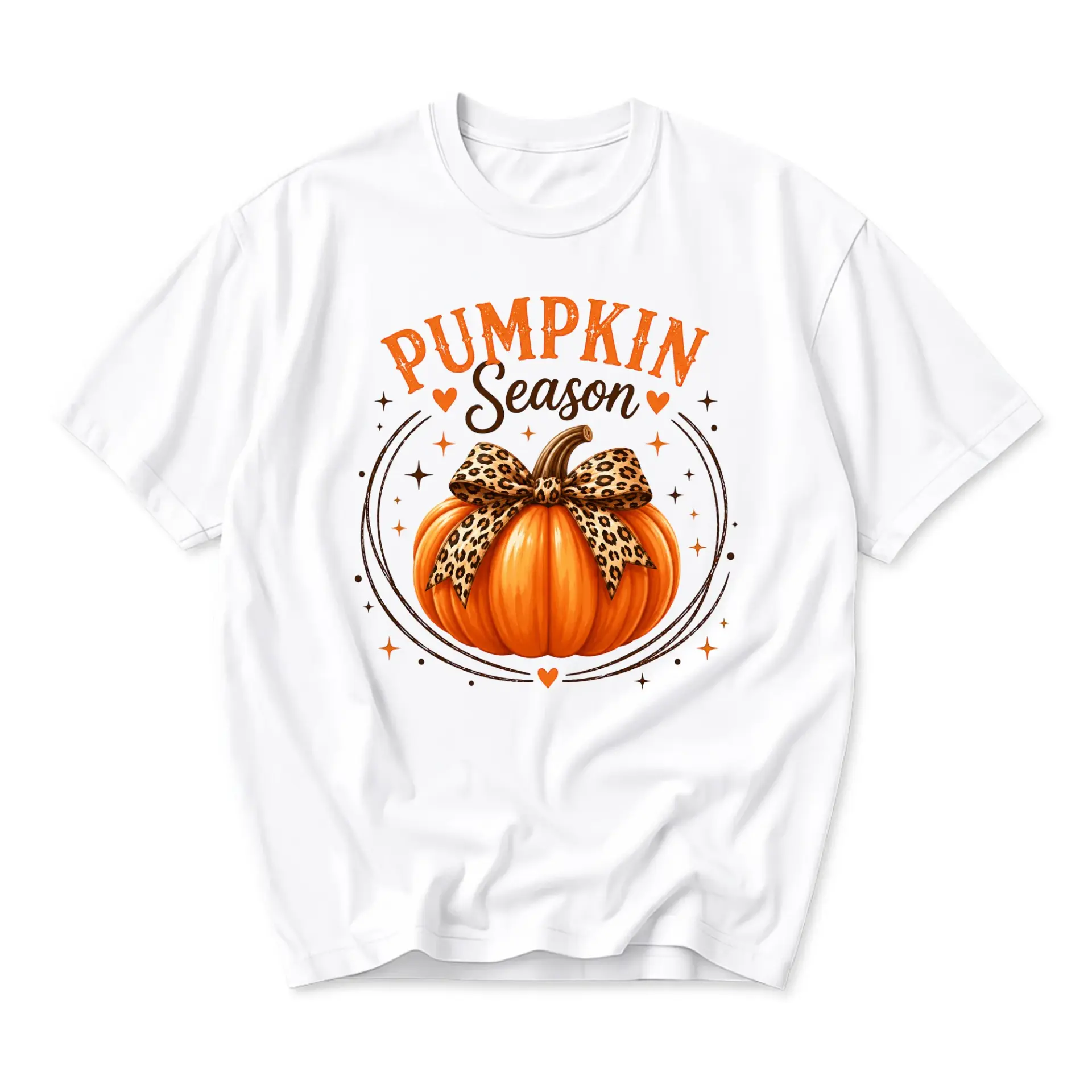 T-shirt Pumpkin Season Graphic Tee Autumn Fall Harvest Fashion Top for Women and Men Casual Unisex Crewneck Apparel