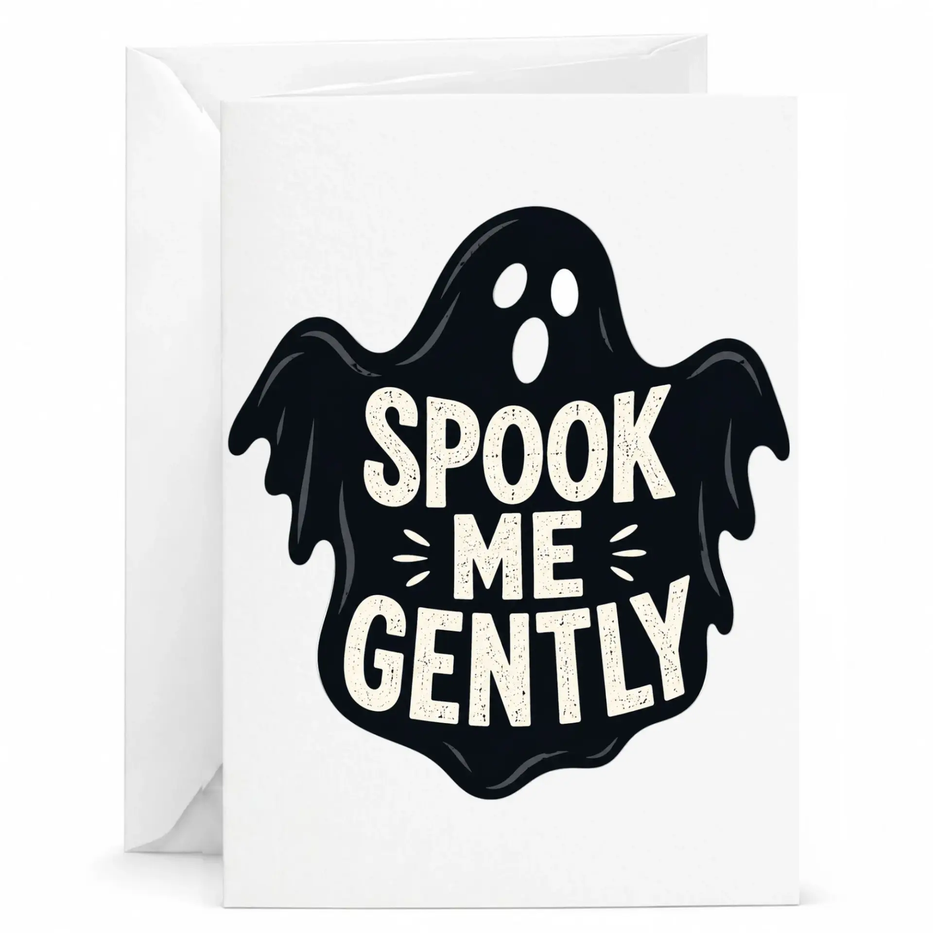 Funny Spook Me Gently Greeting Card for Halloween Seasonal Humor