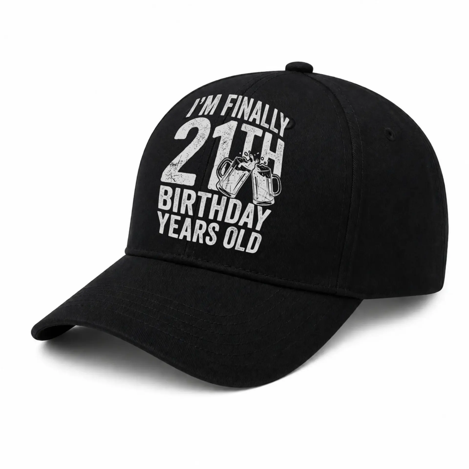 Baseball Cap Twenty One Birthday Gift Funny Adult Celebration Hat